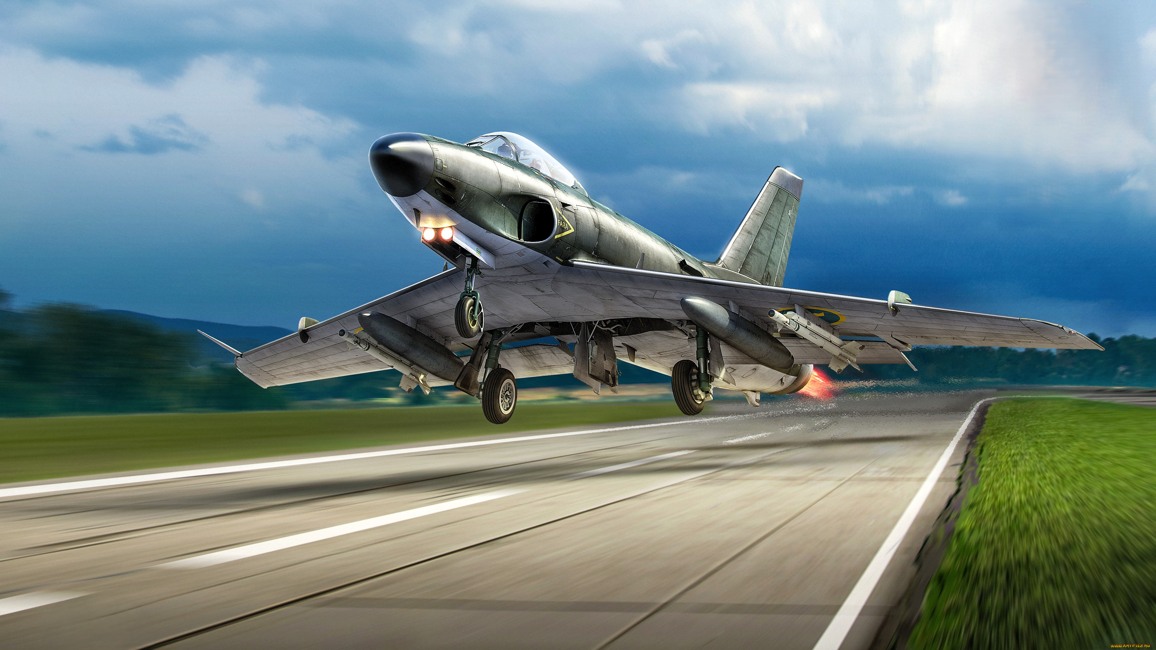 видео, игры, war, thunder, самолет, взлет, взлетная, полоса, поля, трава
