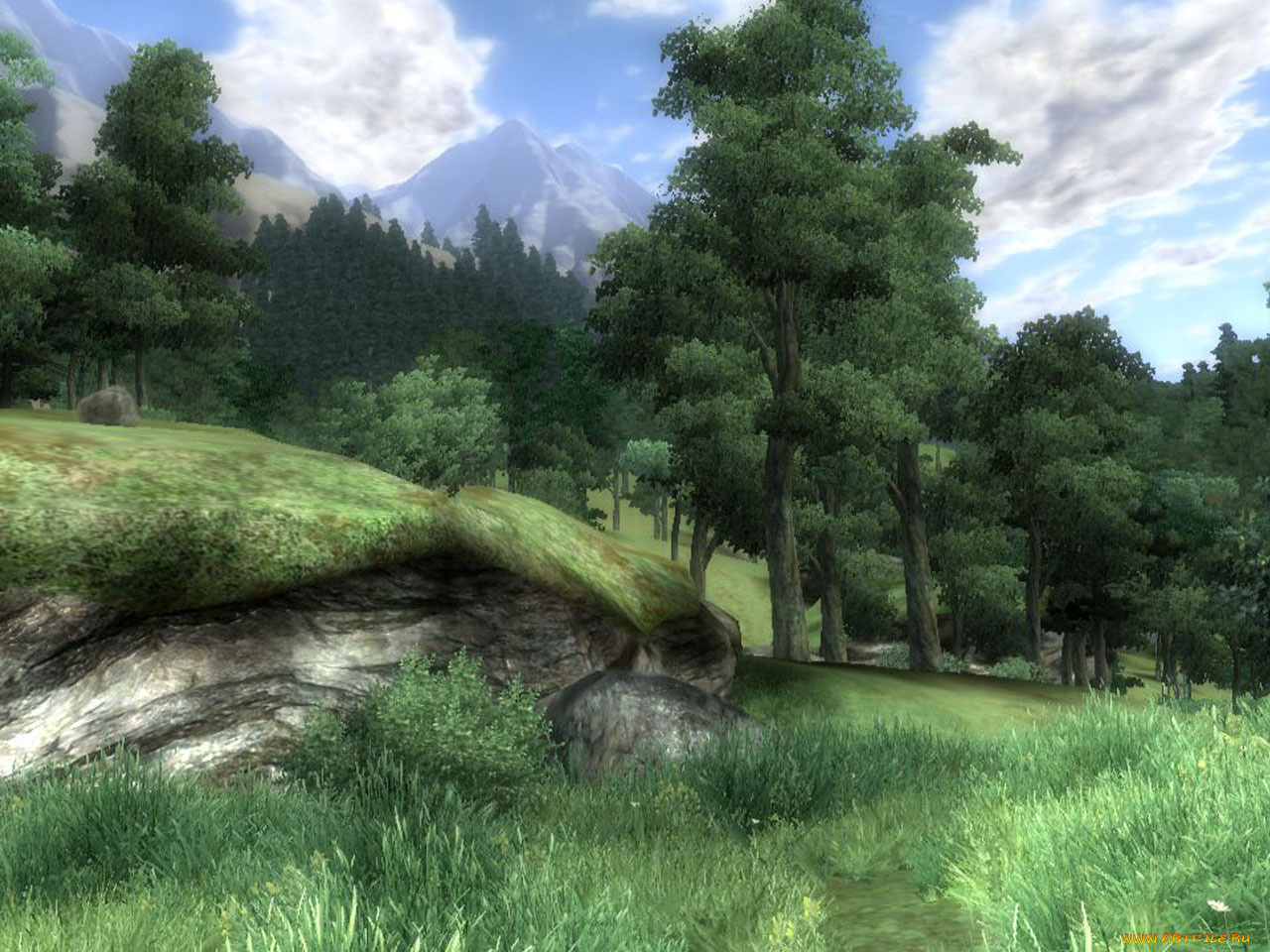 рисованные, природа