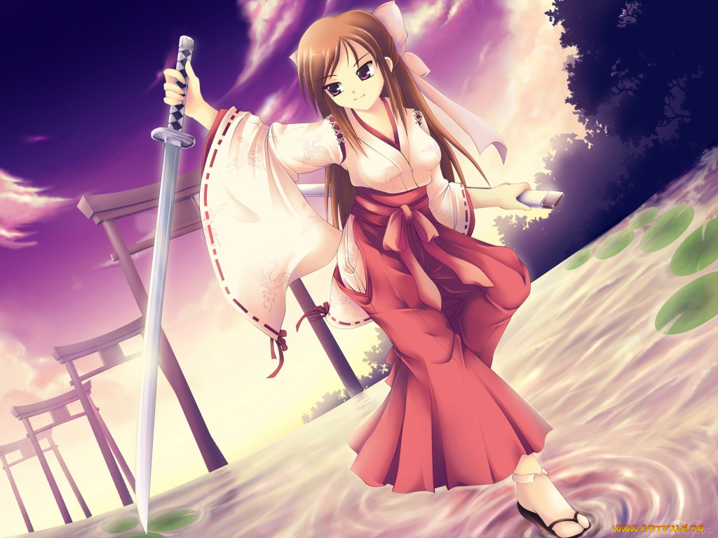 аниме, weapon, blood, technology