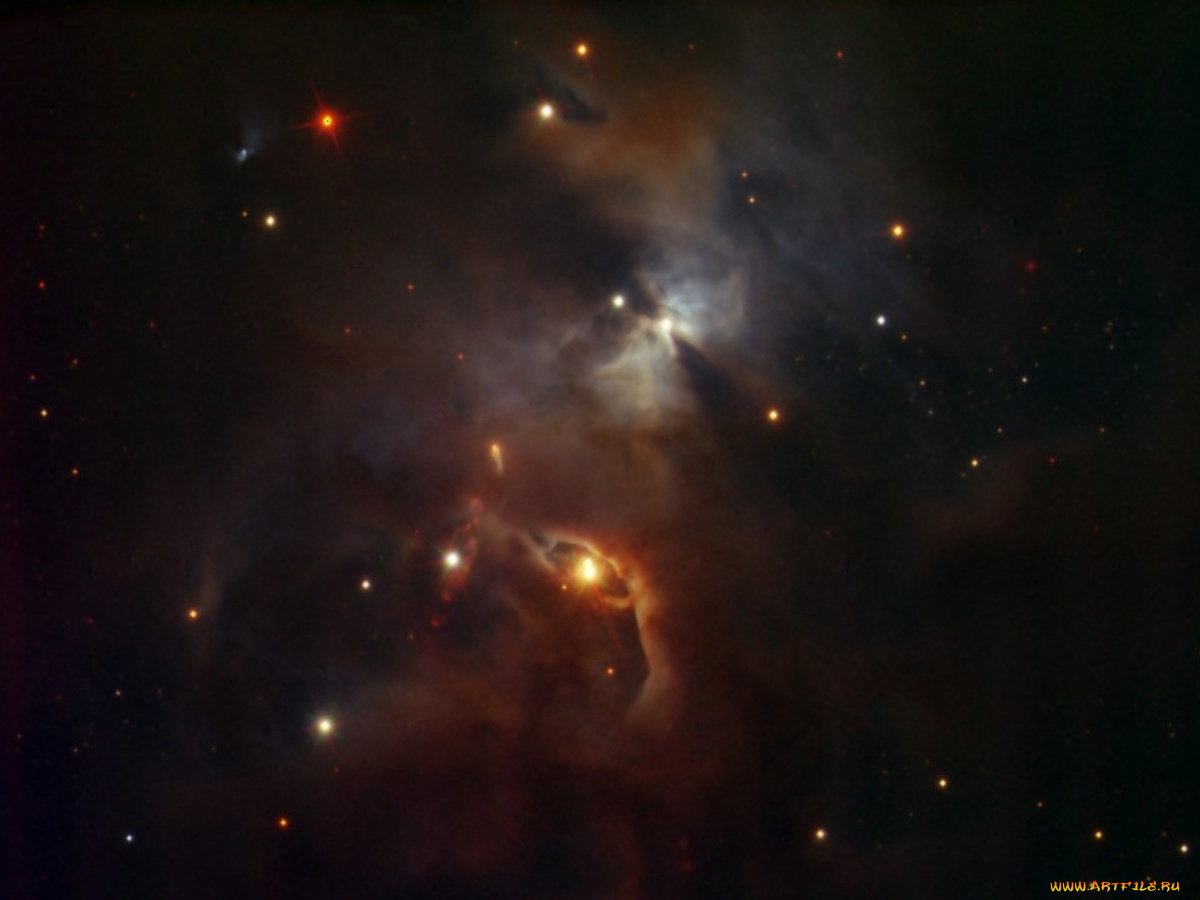 созвездии, змеи, космос, галактики, туманности