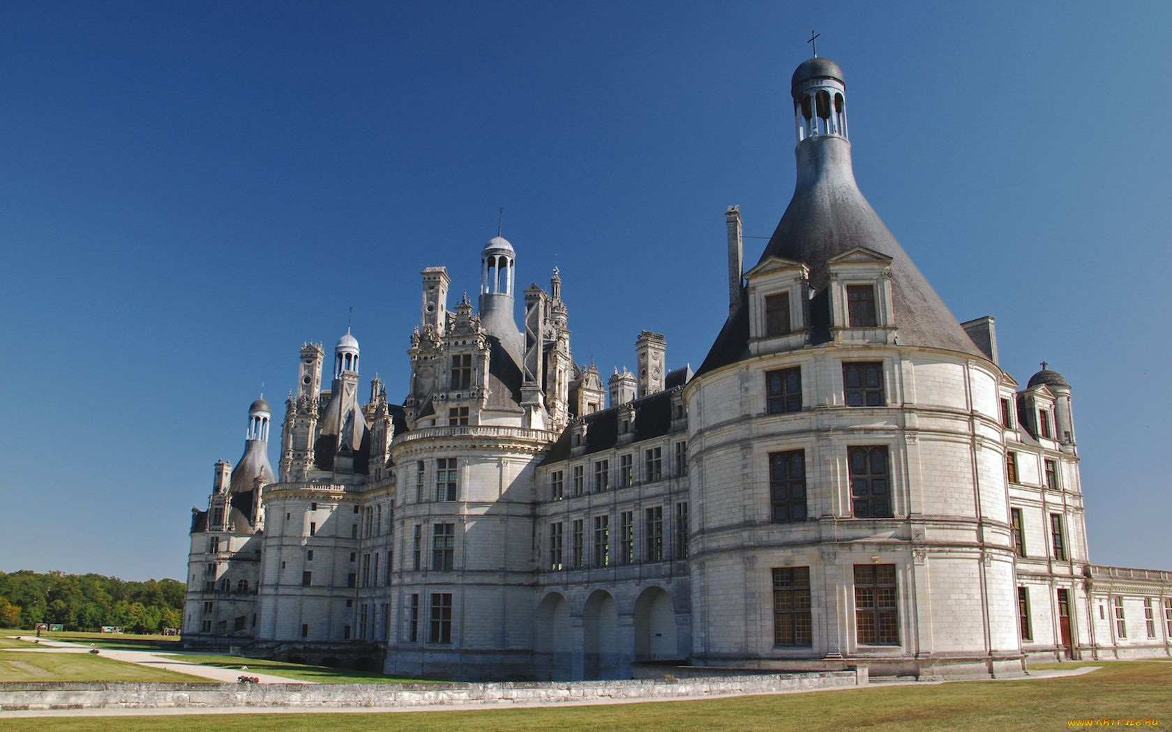 chateau, de, chambord, города, замки, луары, франция
