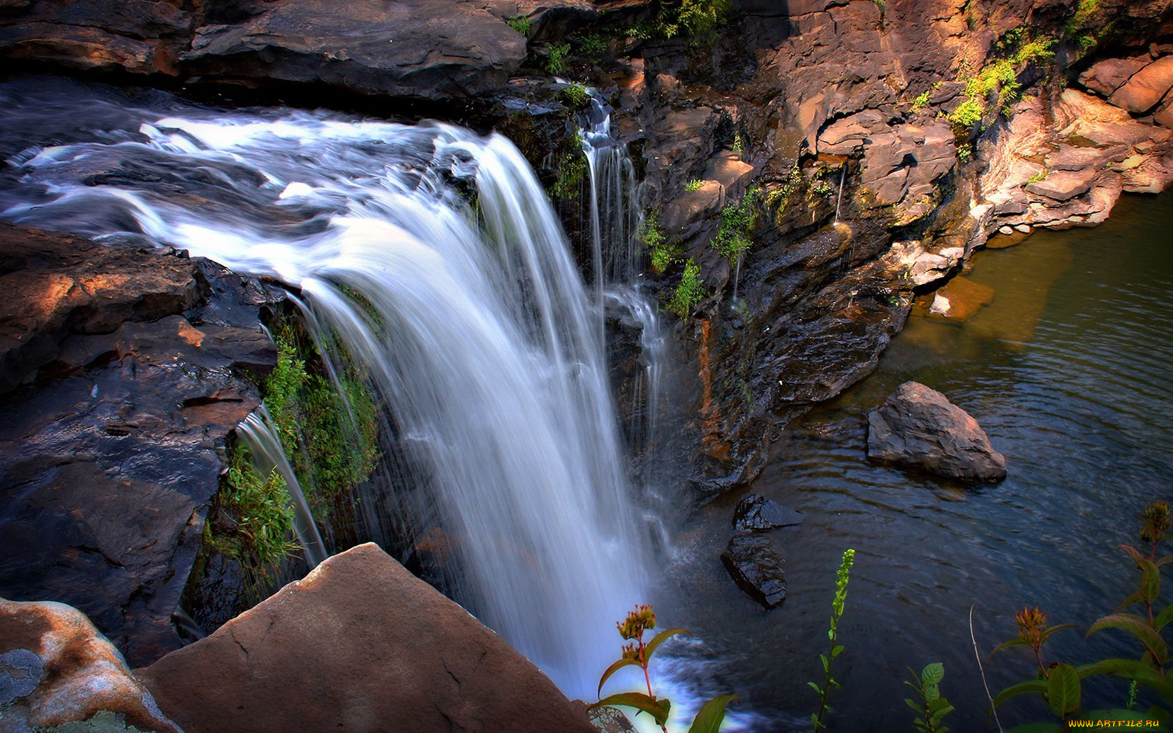 природа, водопады