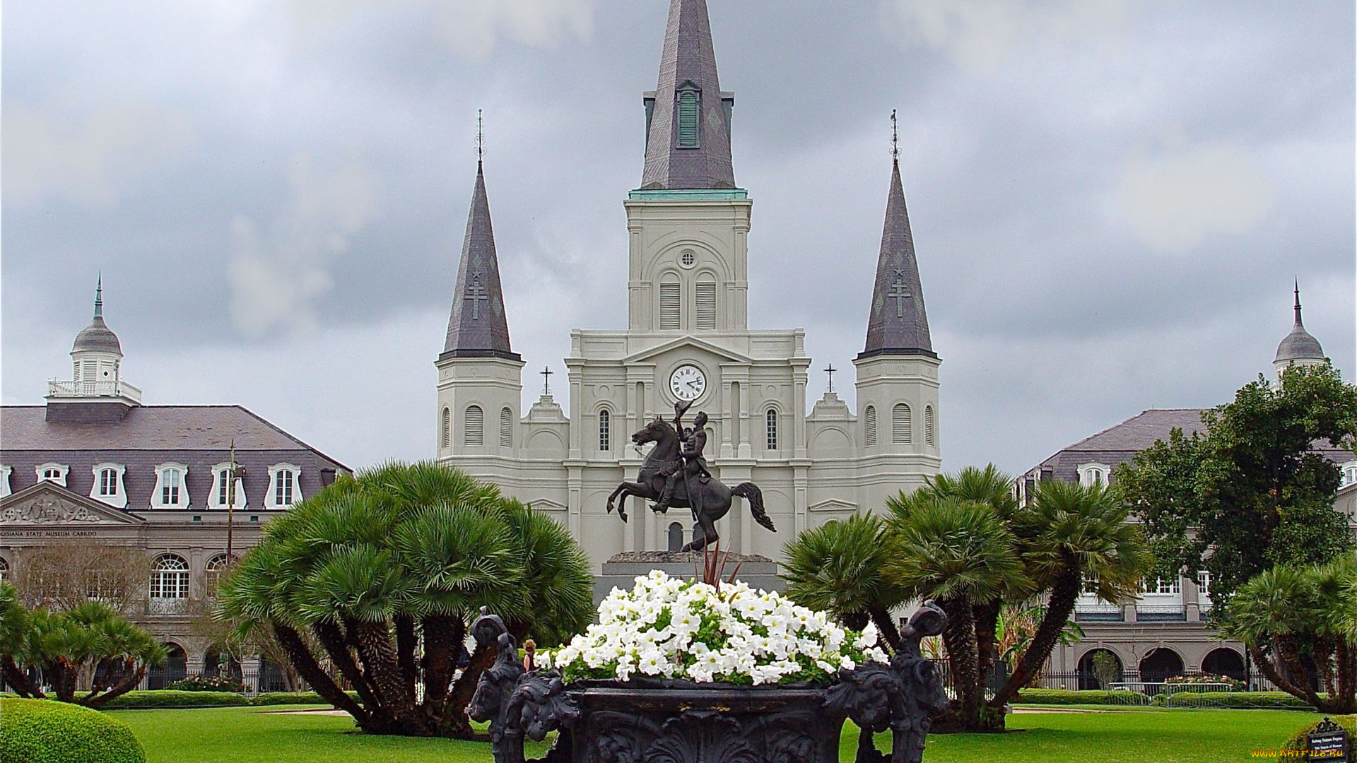 new, orleans, города, католические, соборы, костелы, аббатства
