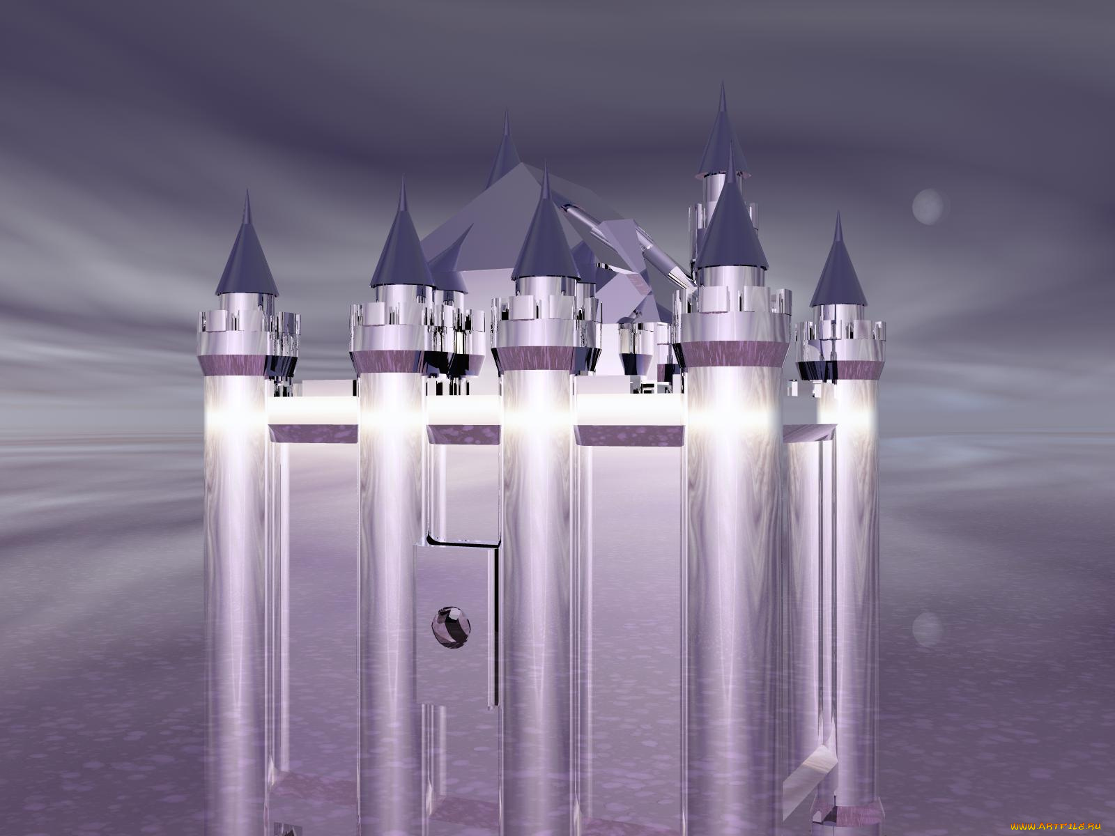 3д, графика, architecture, архитектура, замок