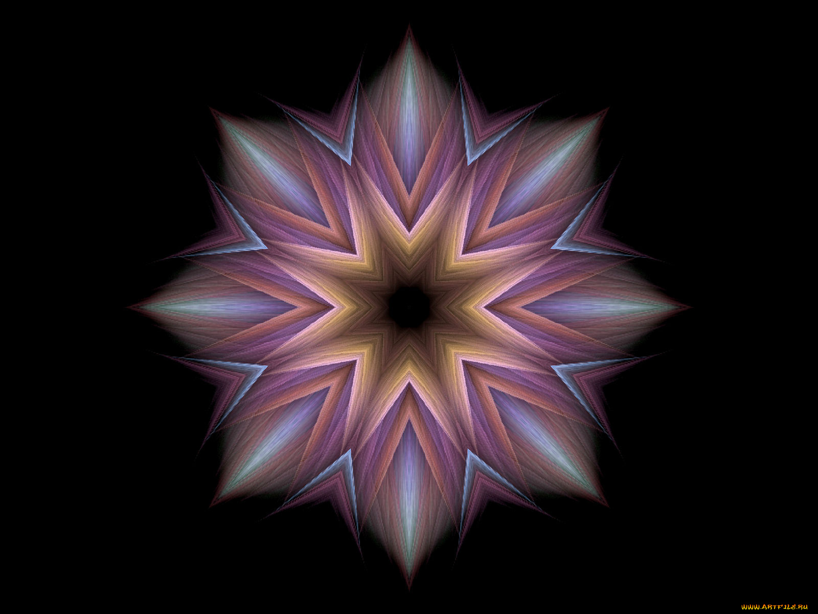 3д, графика, fractal, фракталы, снежинка, фрактал, узор