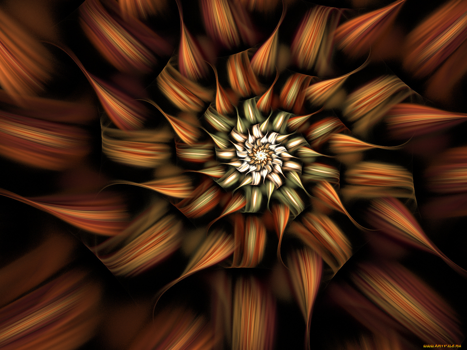 3д, графика, fractal, фракталы, тёмный, узор, фрактал