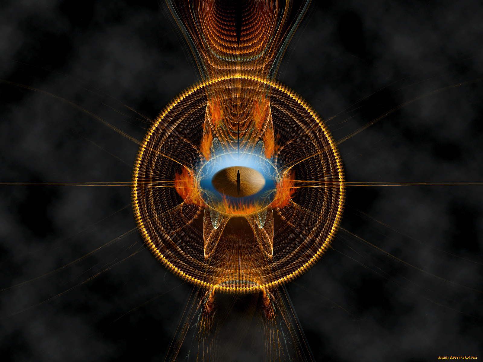 3д, графика, fractal, фракталы, узор, абстракция, глаз