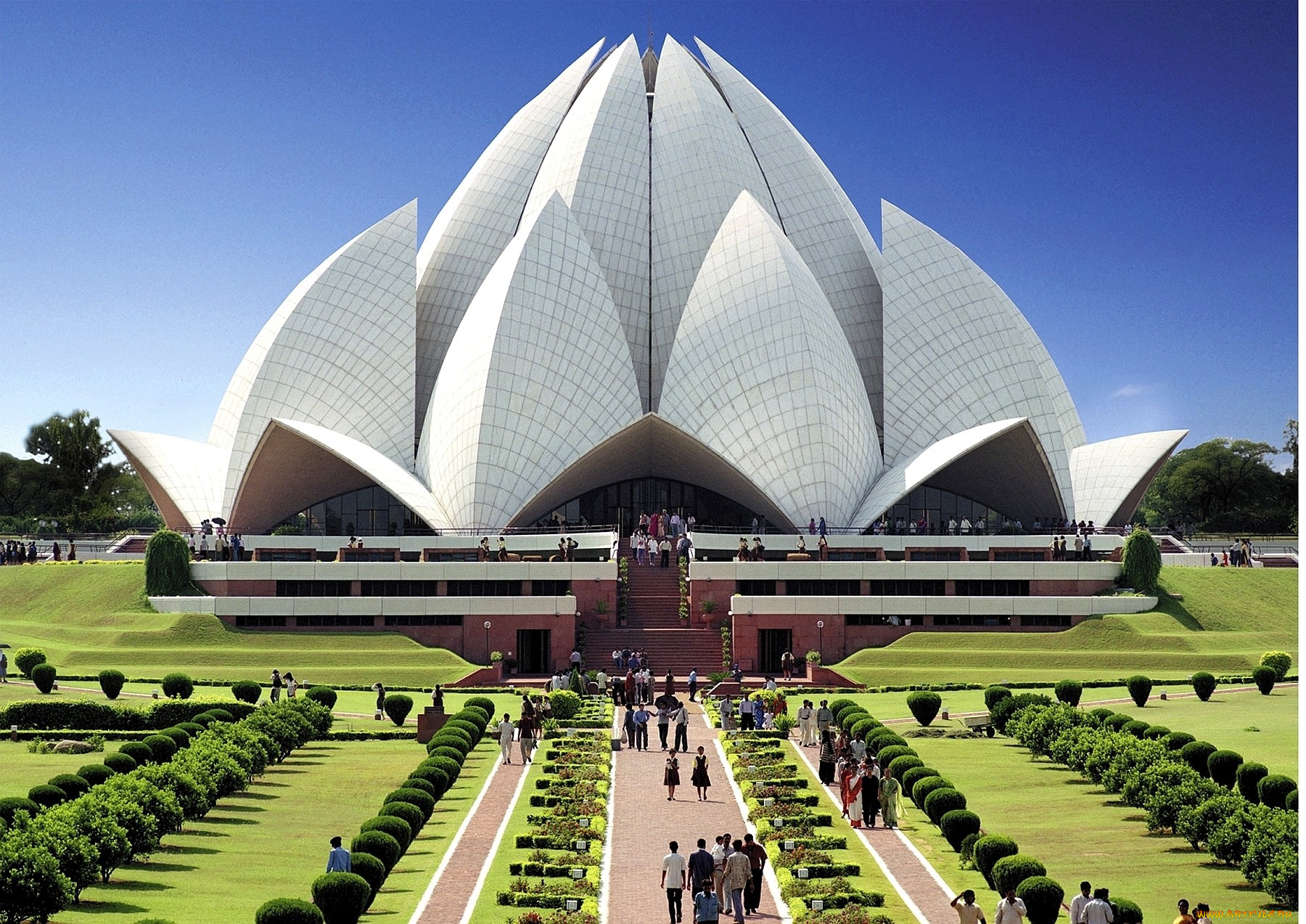 храм, лотоса, индия, города, буддистские, другие, храмы, белый, лепестки, огромный, храм, лотоса, нью-дели