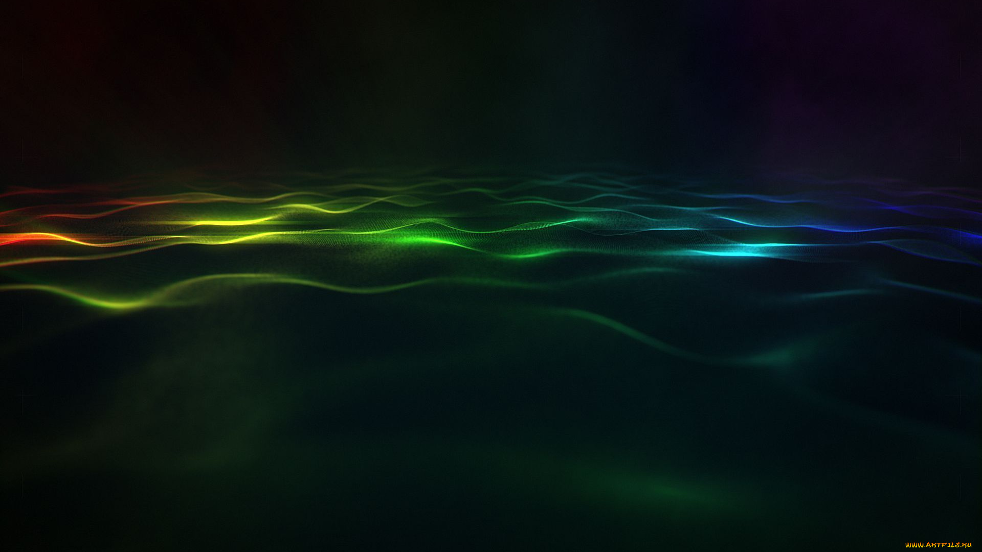 3д, графика, textures, текстуры, размытость, полосы, черный, фон, свет, волны, цвета
