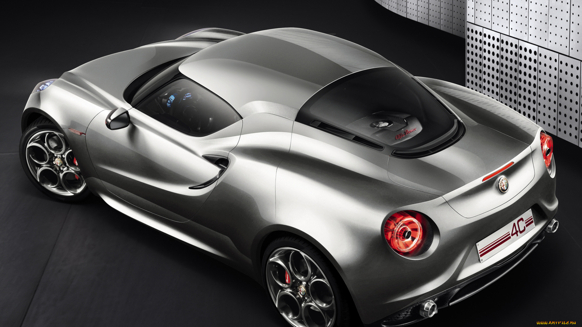 alfa, romeo, 4c, concept, автомобили, 3д