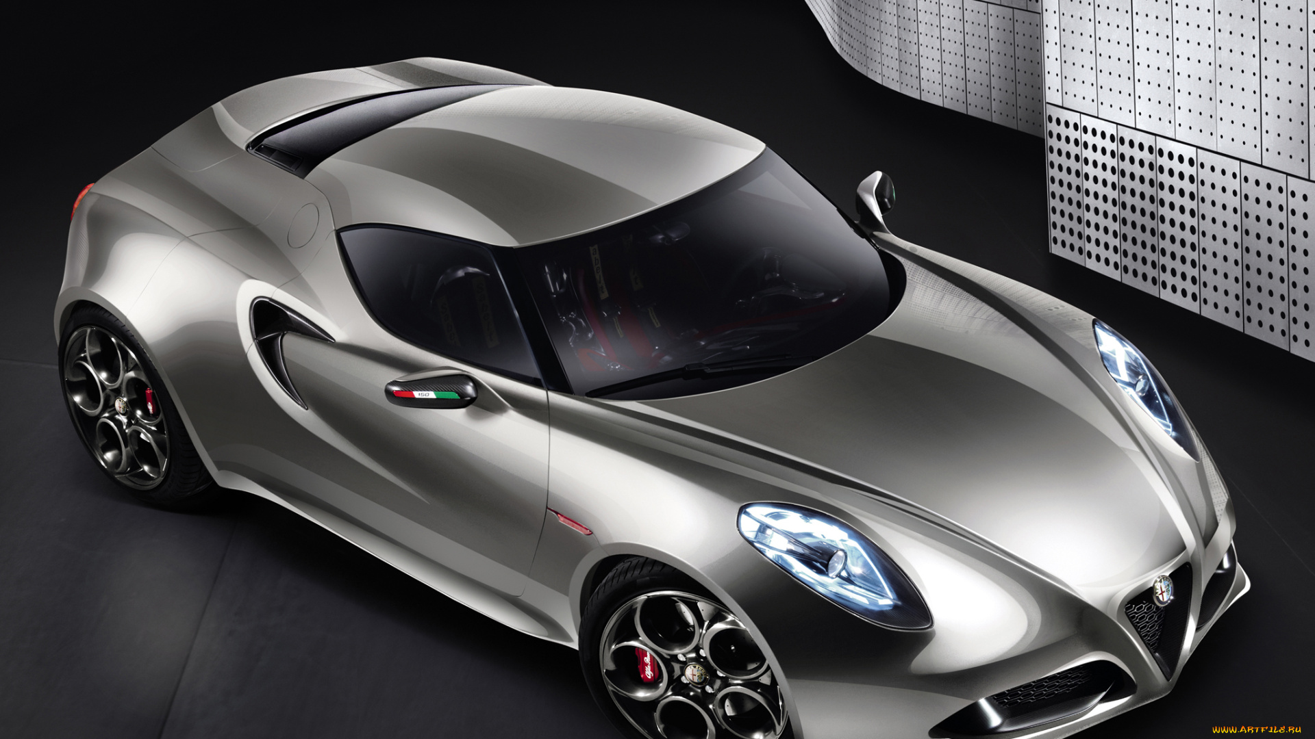 alfa, romeo, 4c, concept, автомобили, 3д