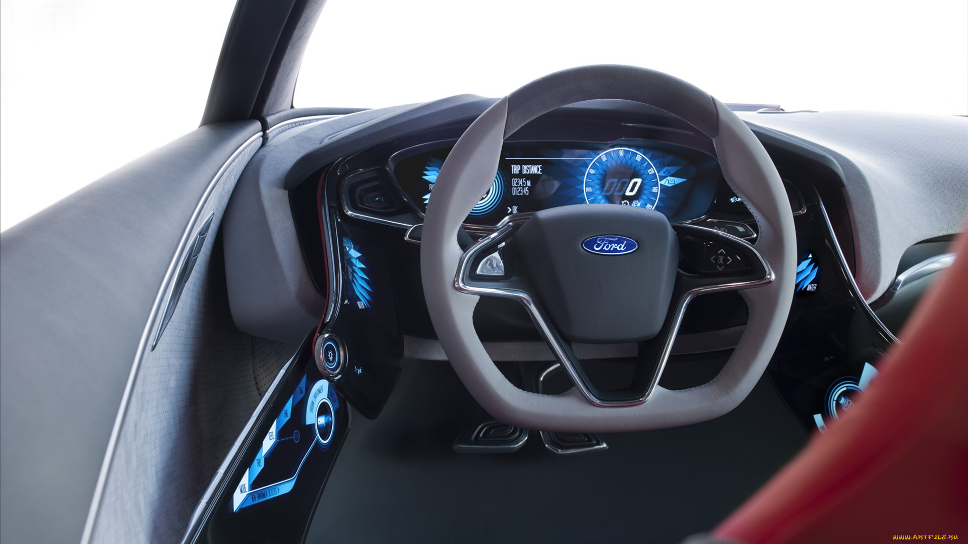 ford, evos, concept, 2012, автомобили, спидометры, торпедо