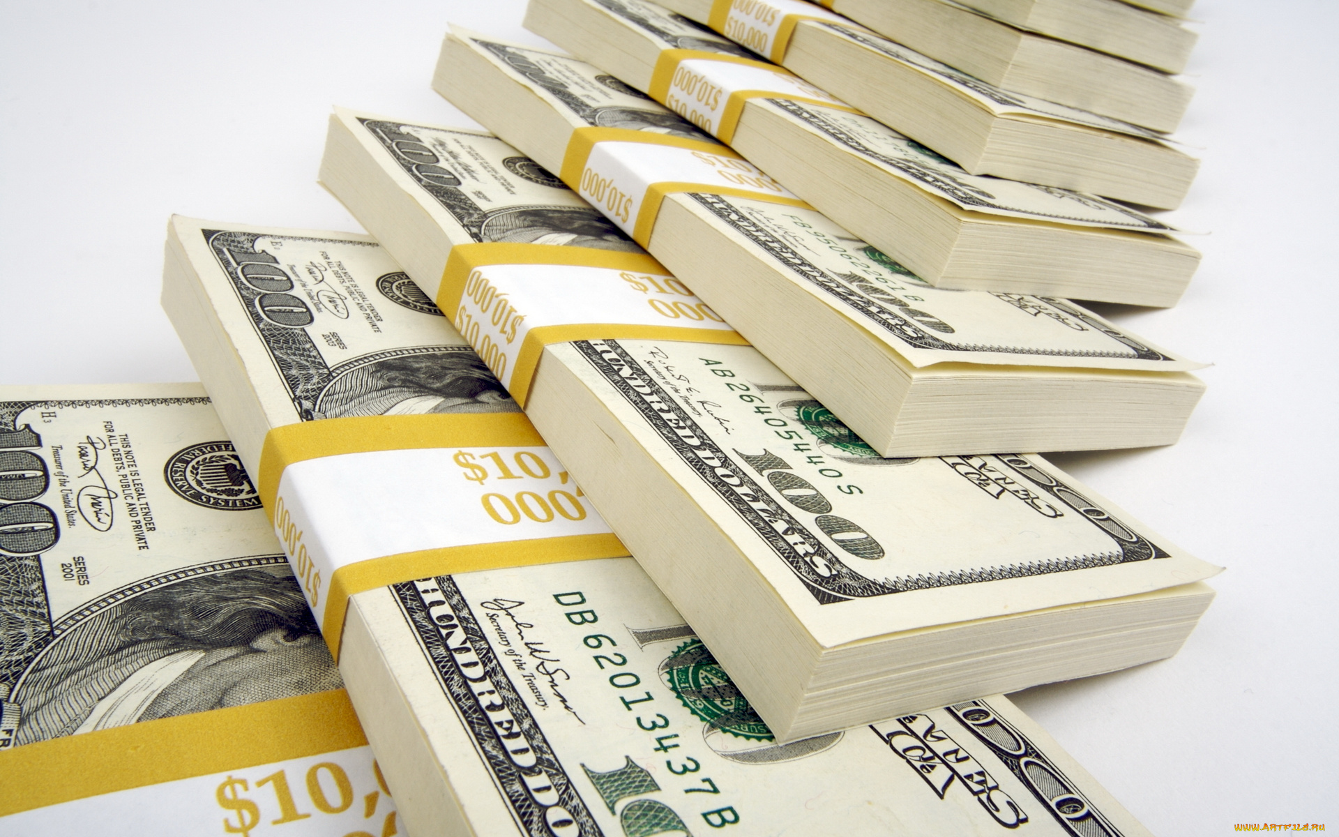 разное, золото, купюры, монеты, пачки, доллары
