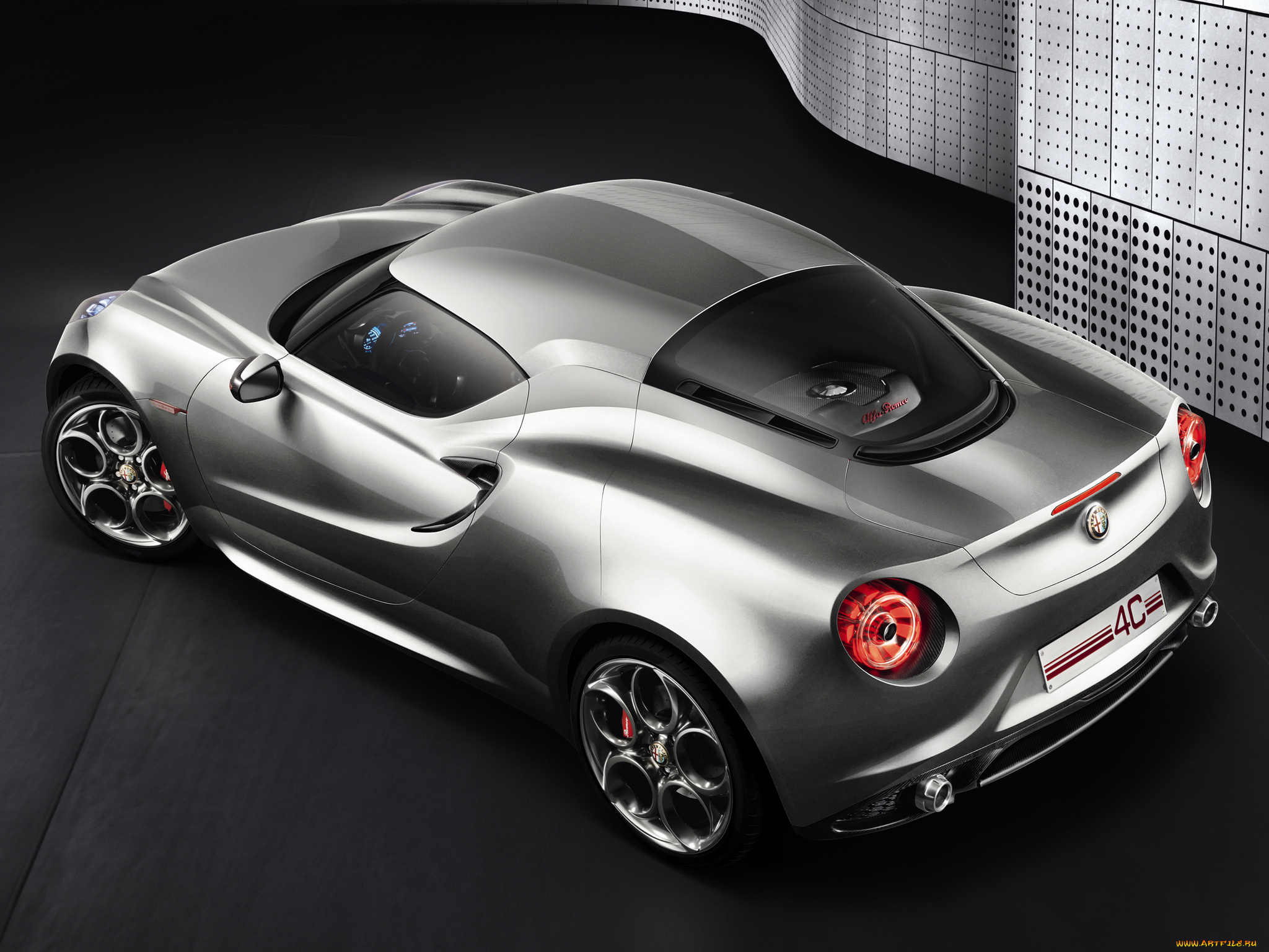 alfa, romeo, 4c, concept, автомобили, 3д