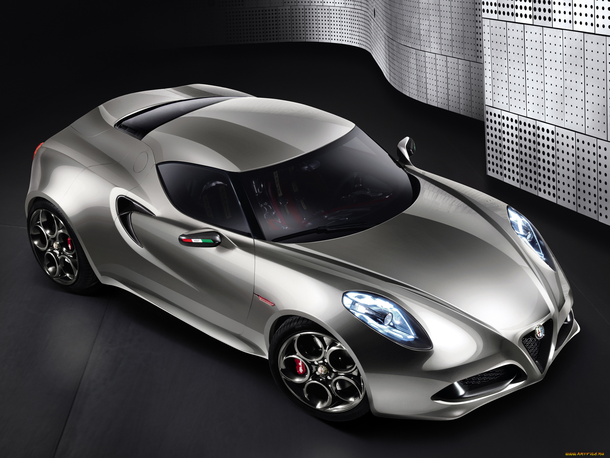 alfa, romeo, 4c, concept, автомобили, 3д
