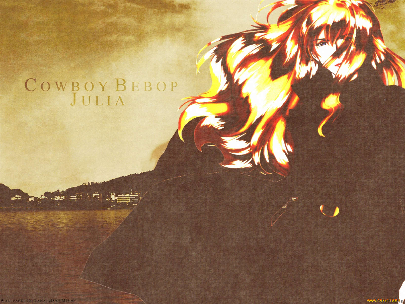 аниме, cowboy, bebop, julia