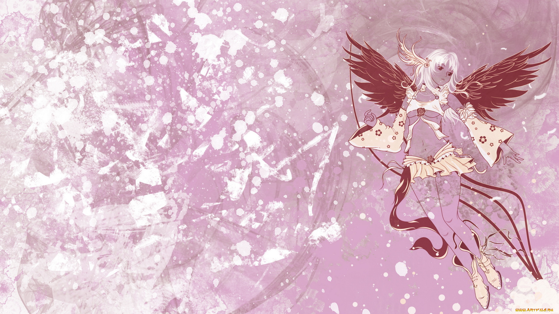 аниме, angels, demons, девушка