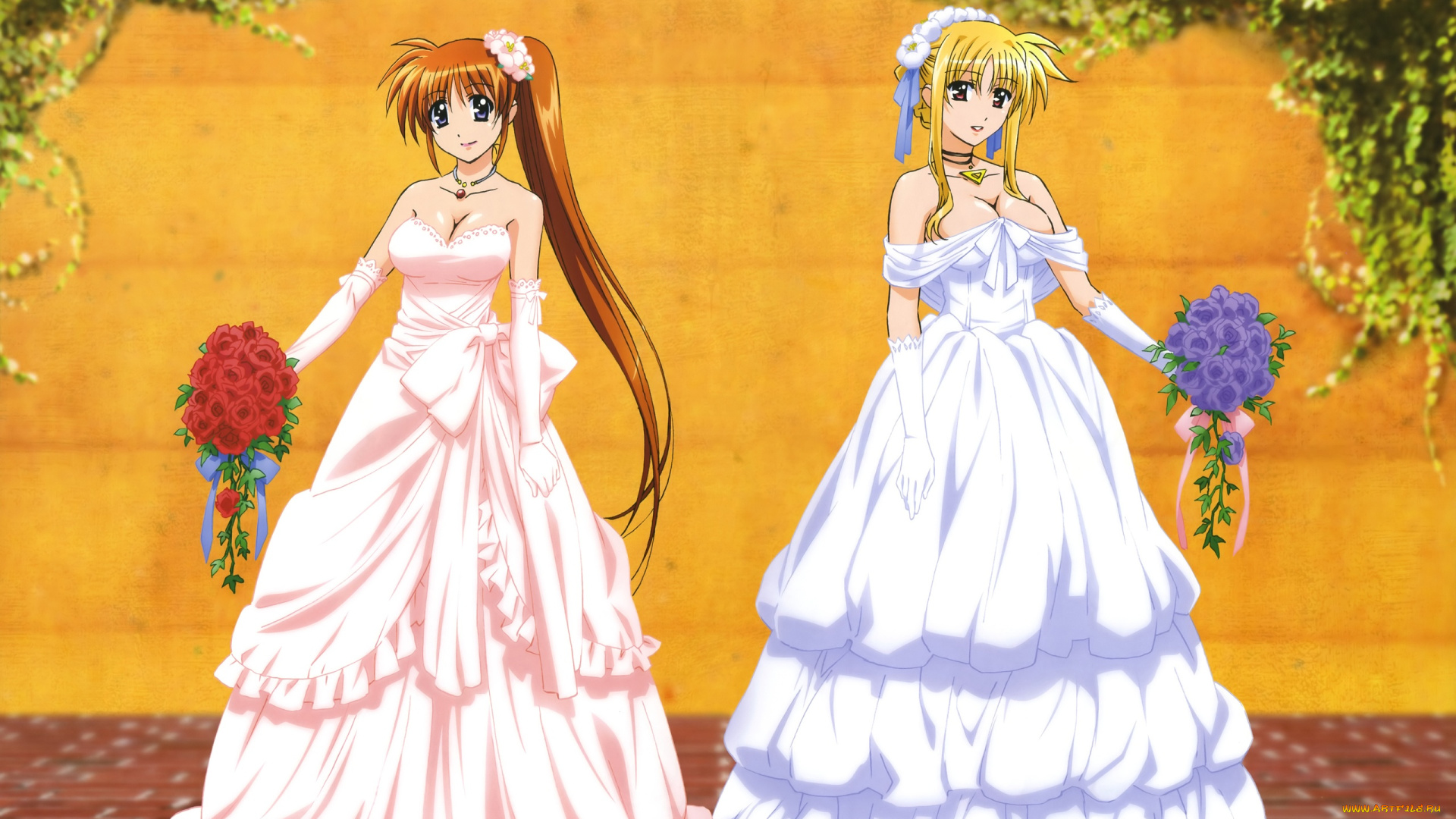 аниме, mahou, shoujo, lyrical, nanoha