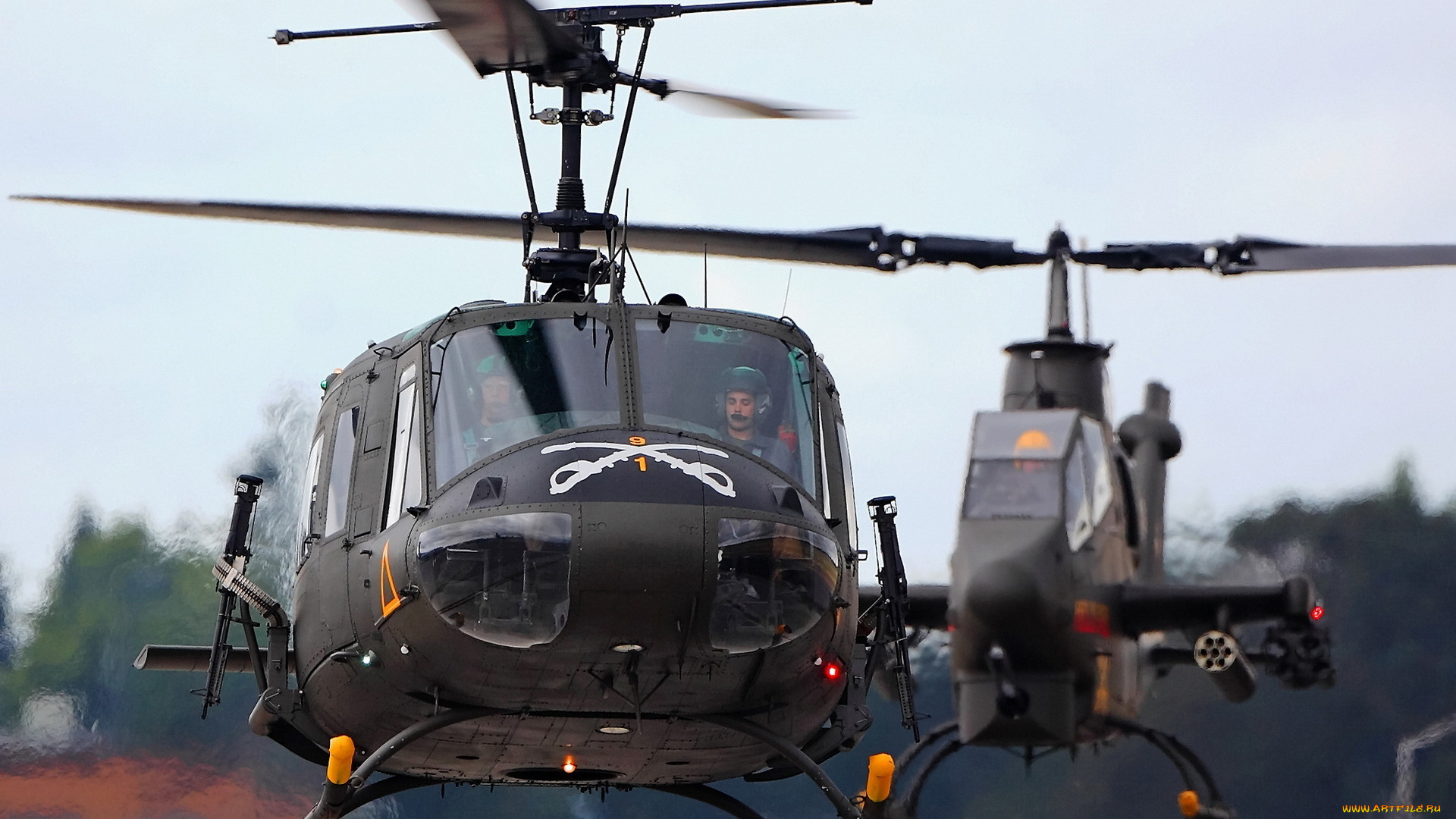 авиация, вертолёты, пара, вертолеты