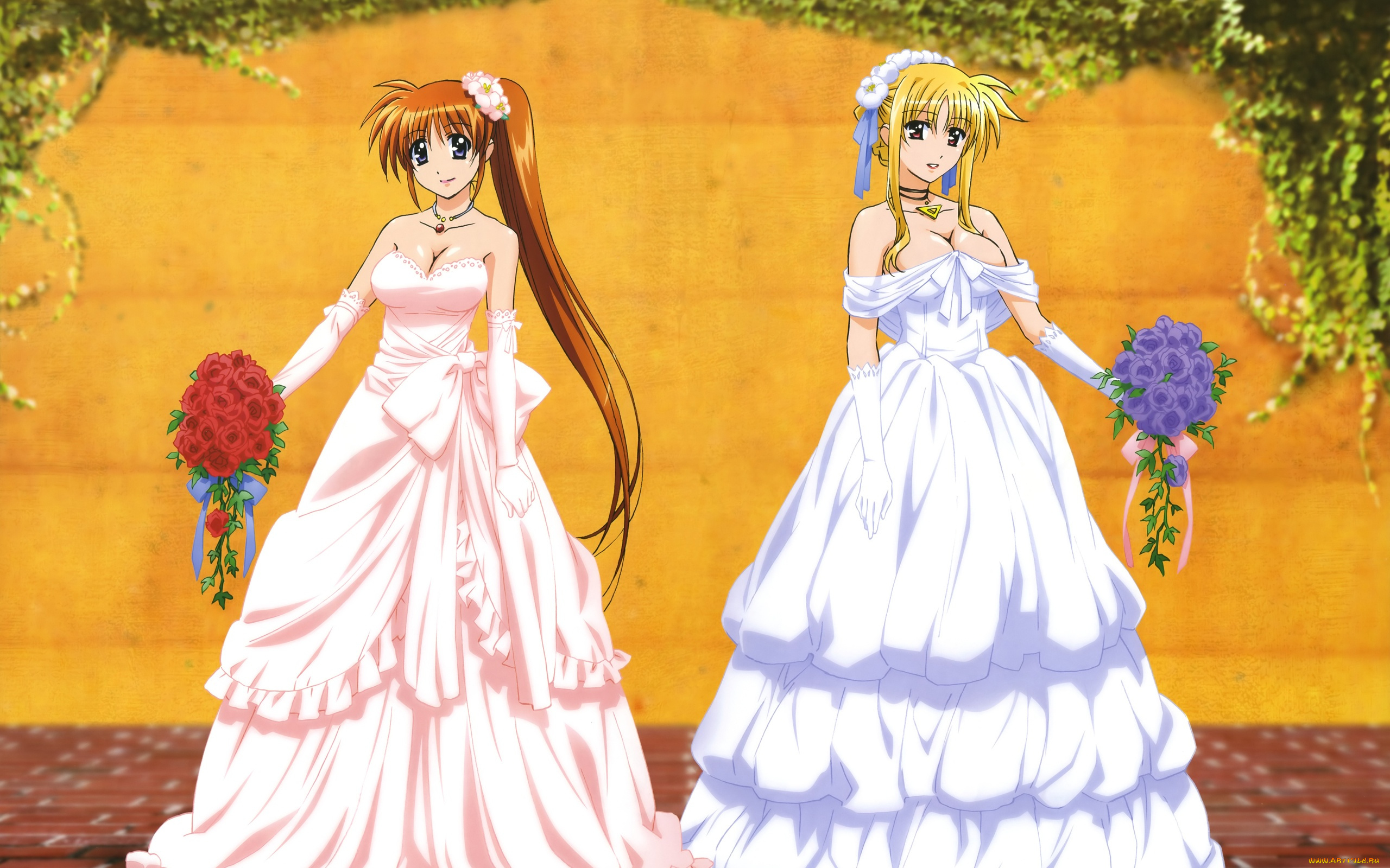 аниме, mahou, shoujo, lyrical, nanoha