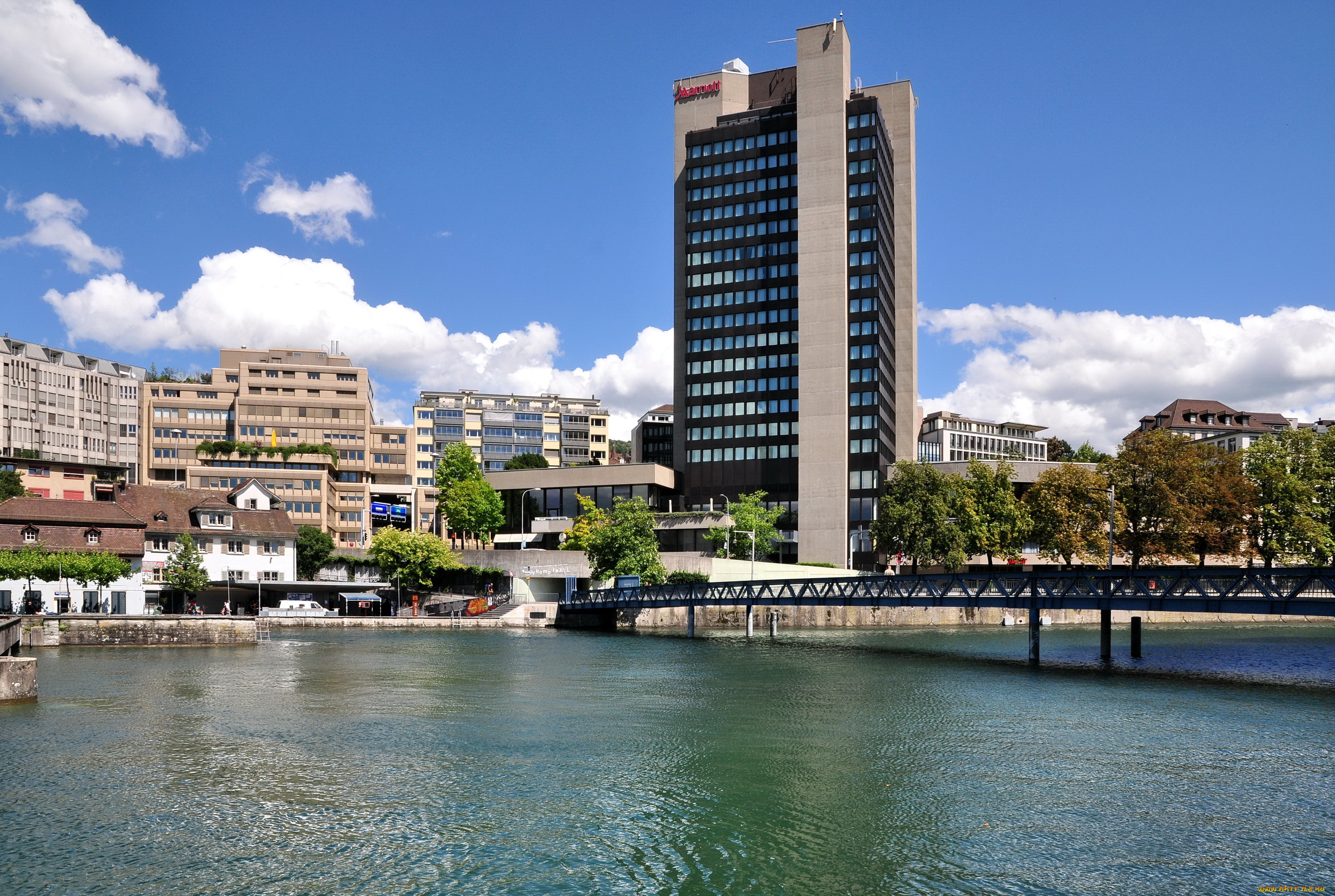 zurich, switzerland, города, цюрих, швейцария, река, мост, дома