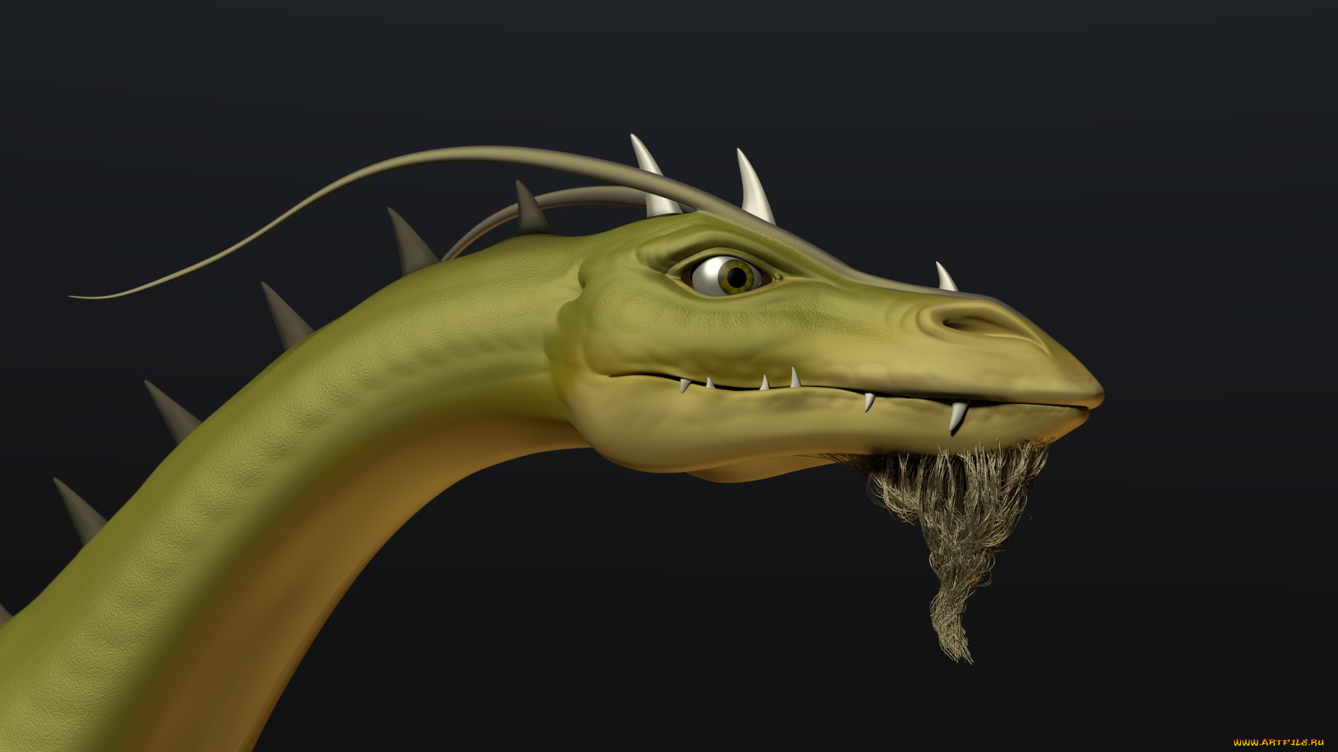 3д, графика, creatures, существа, дракон