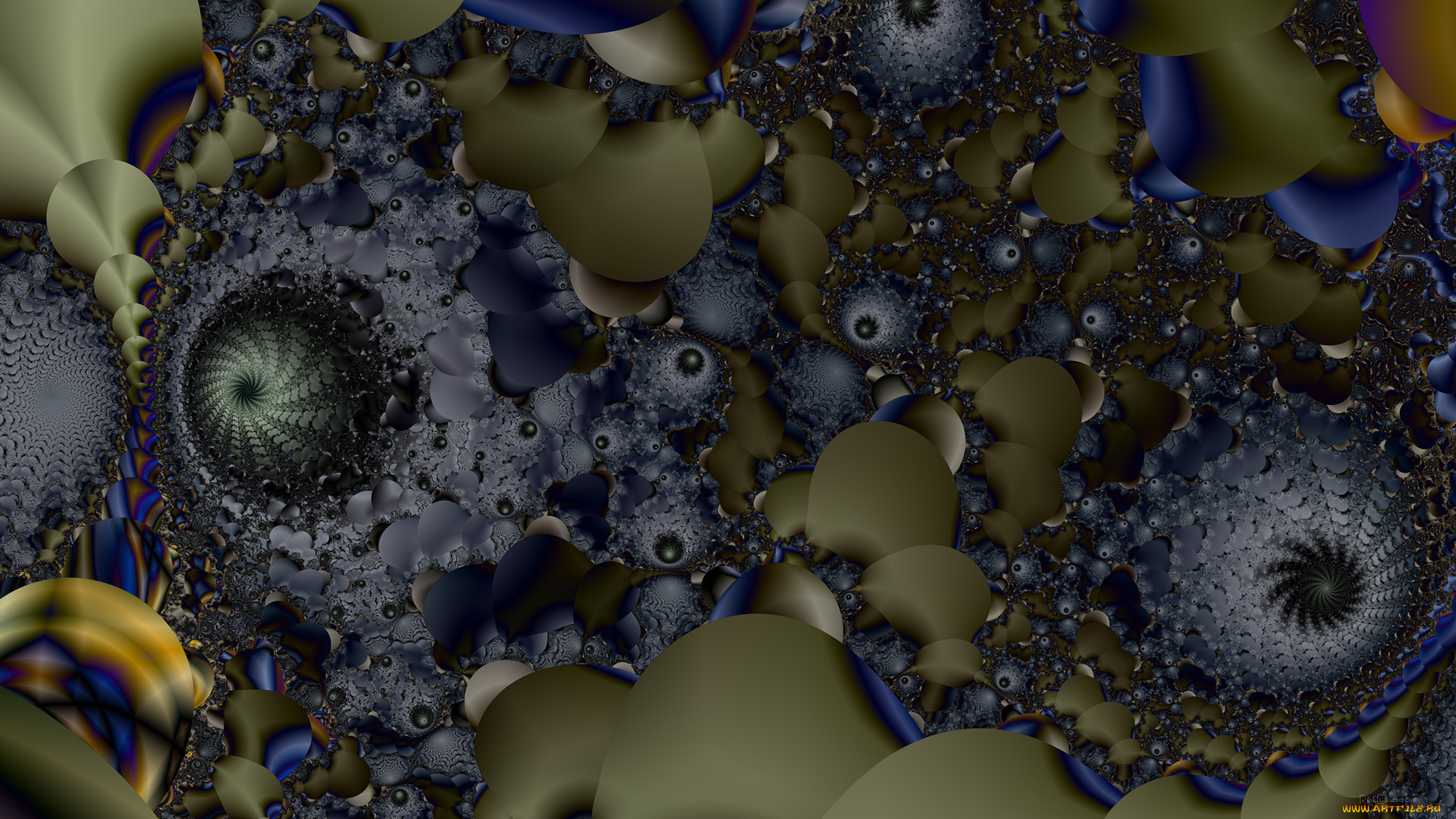 3д, графика, fractal, фракталы, цвета, узор, фон