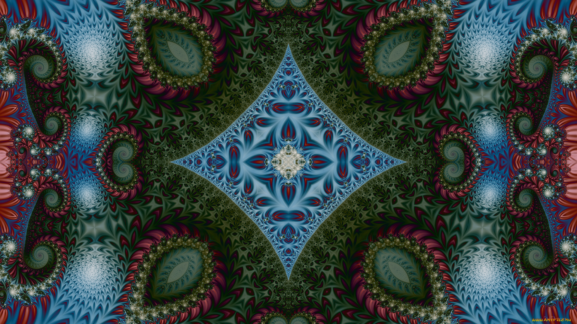 3д, графика, fractal, фракталы, фон, цвета, узор