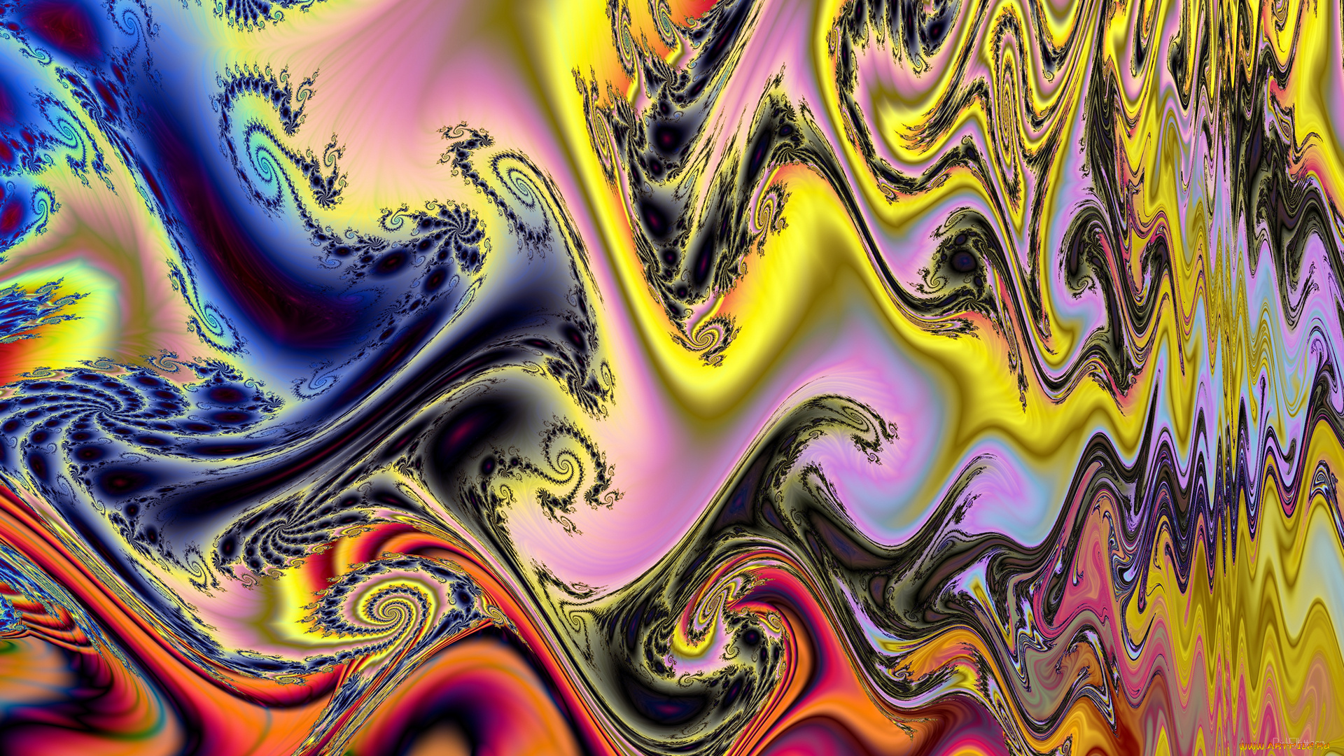 3д, графика, fractal, фракталы, фон, узор, цвета