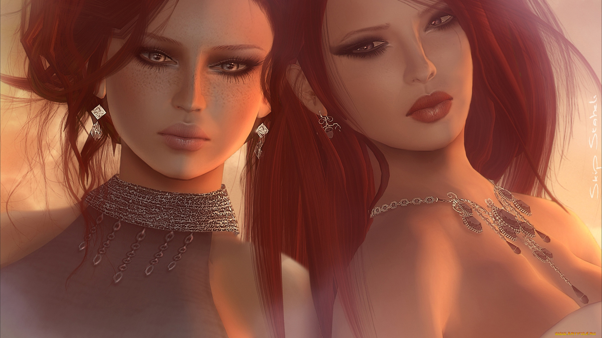 3д, графика, people, люди, девушки