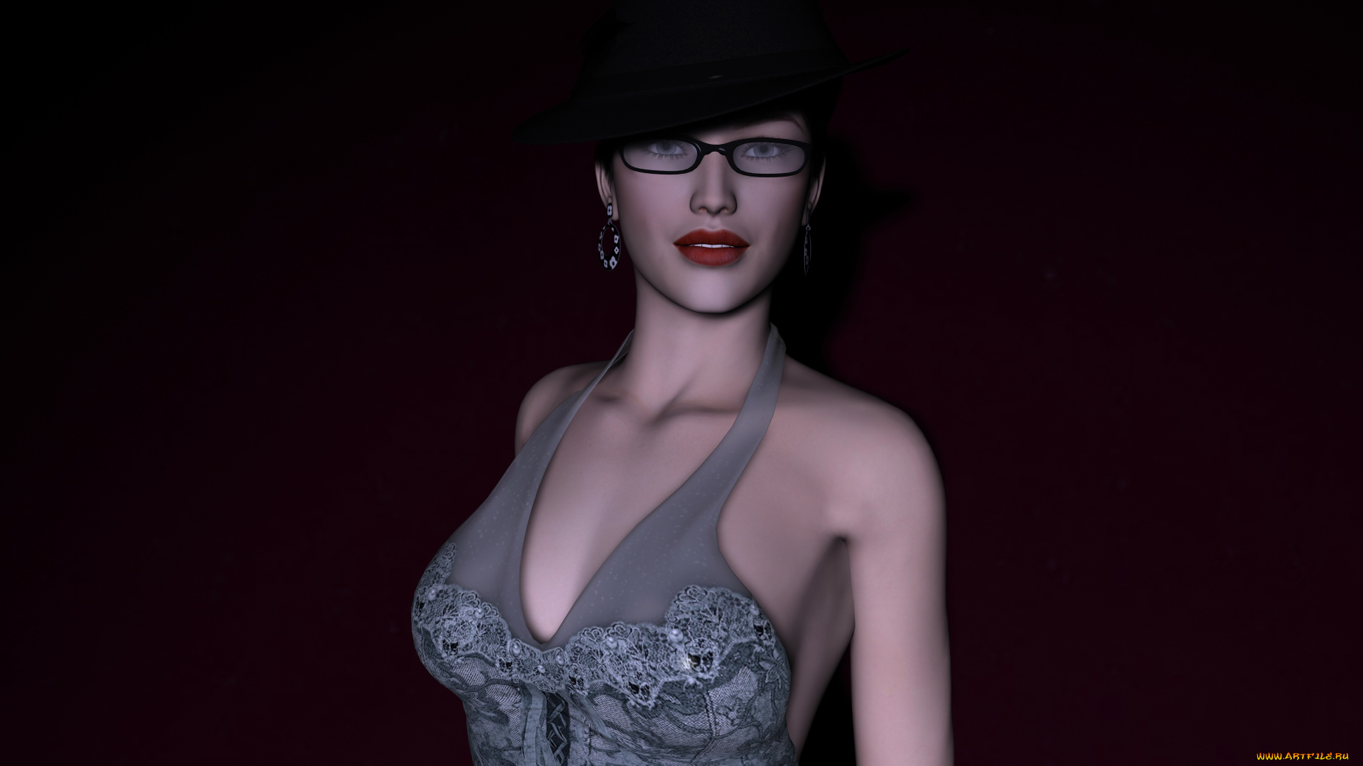 3д, графика, people, люди, взгляд, девушка, очки