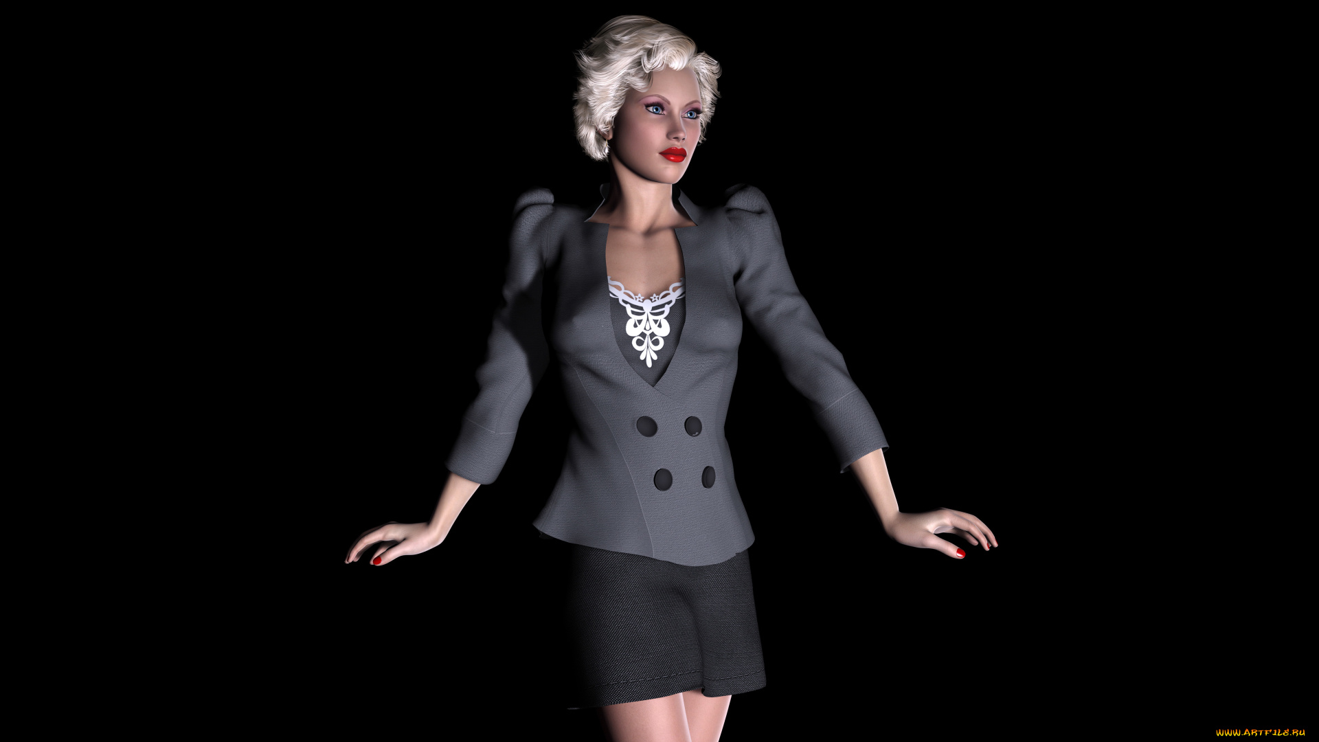 3д, графика, people, люди, взгляд, девушка