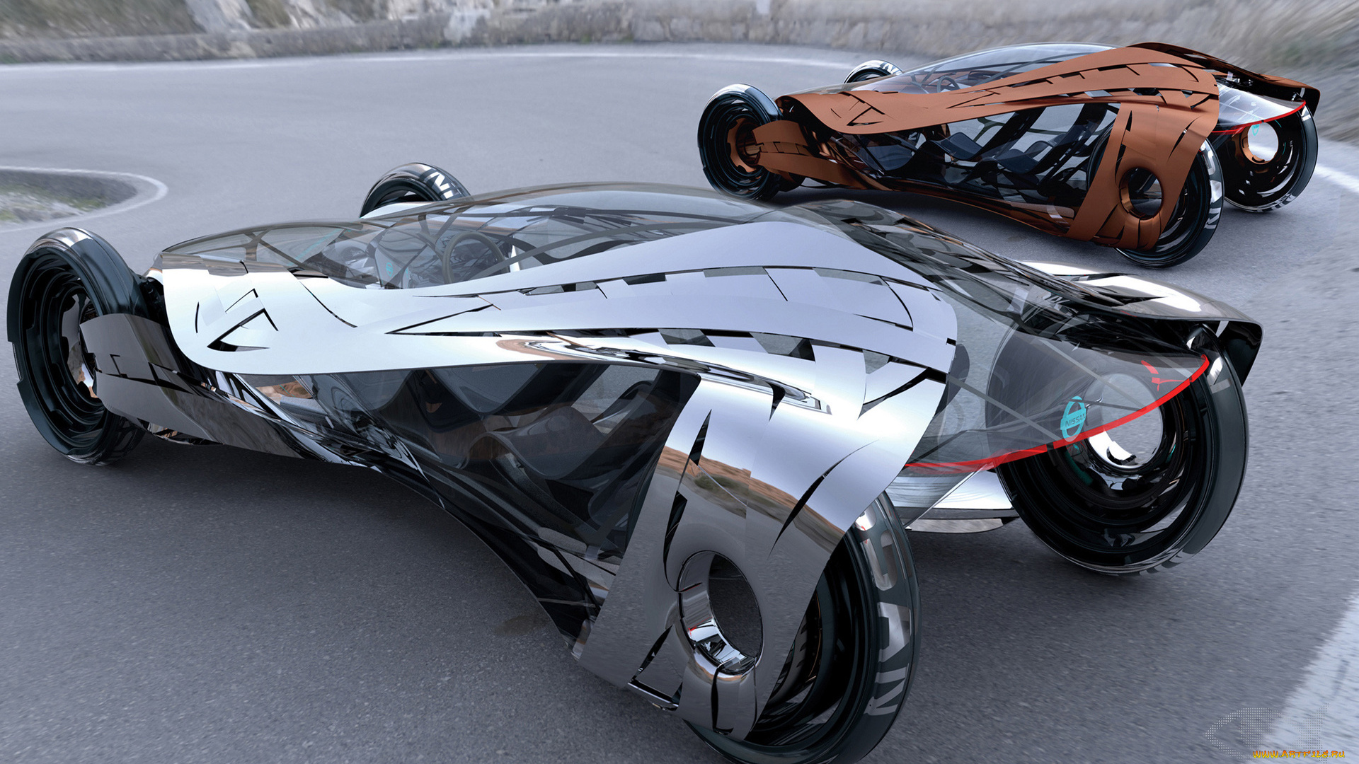 автомобили, 3д, 3d