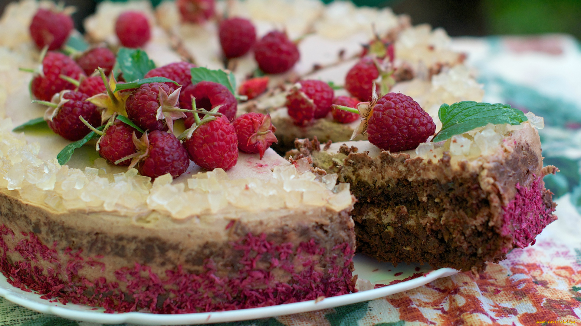 еда, торт, только, малина