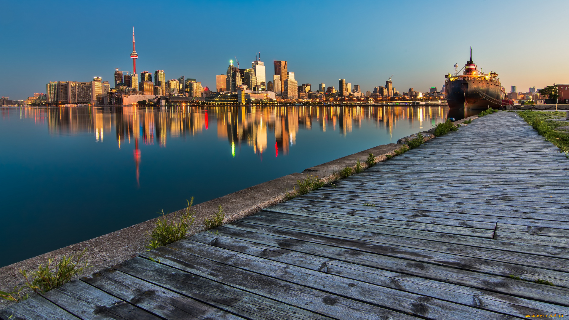 города, торонто, канада, пейзаж
