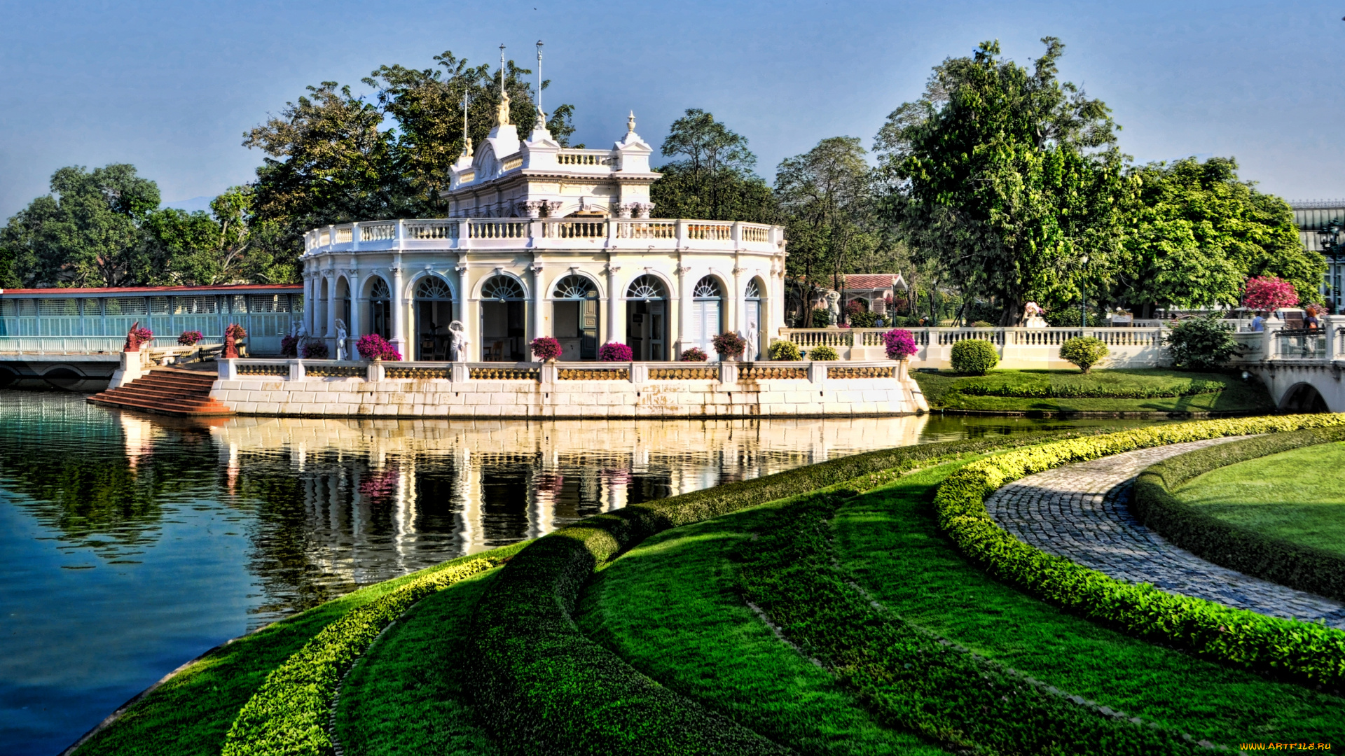 города, здания, дома, парк