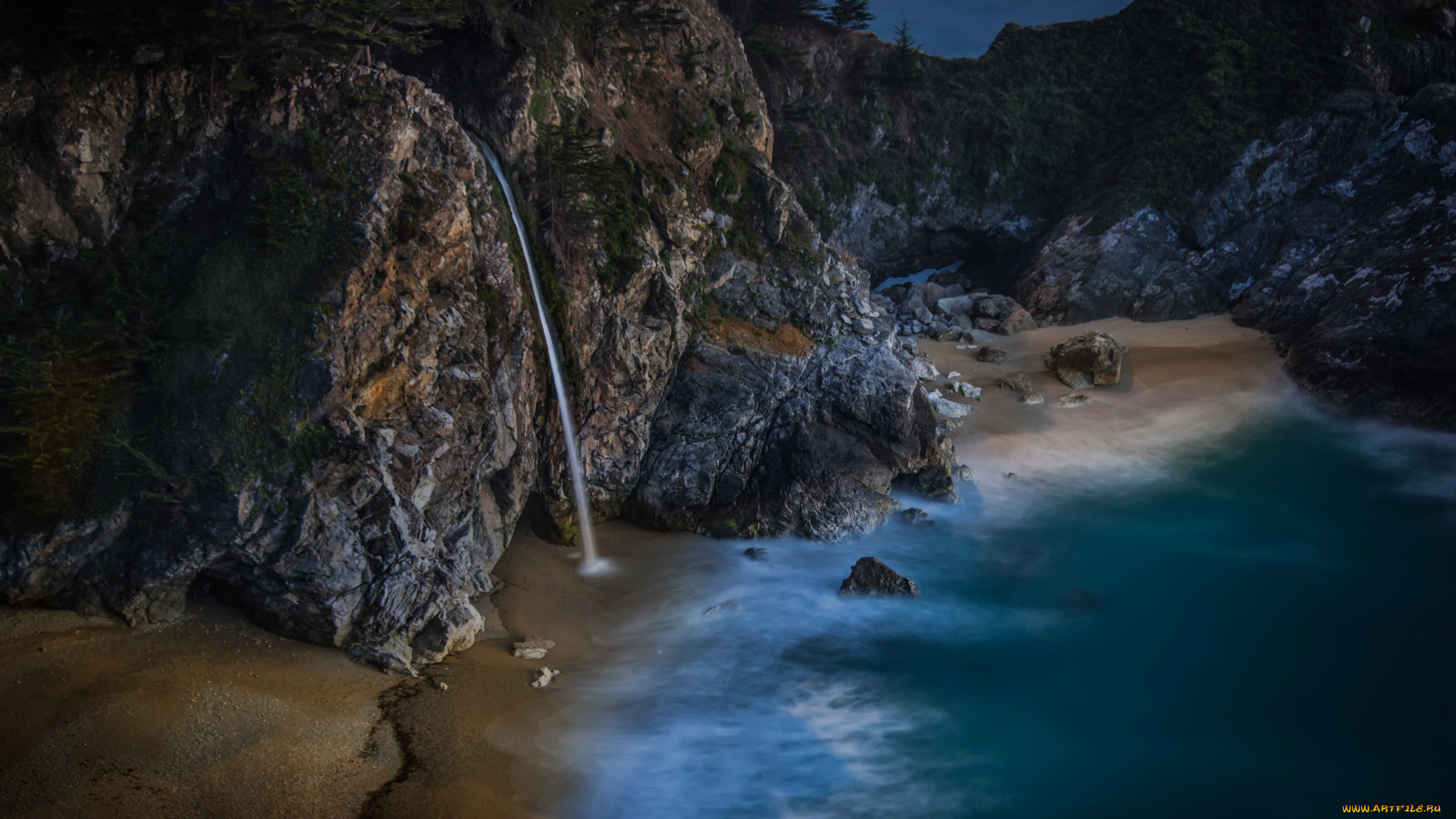 природа, побережье, калифорния