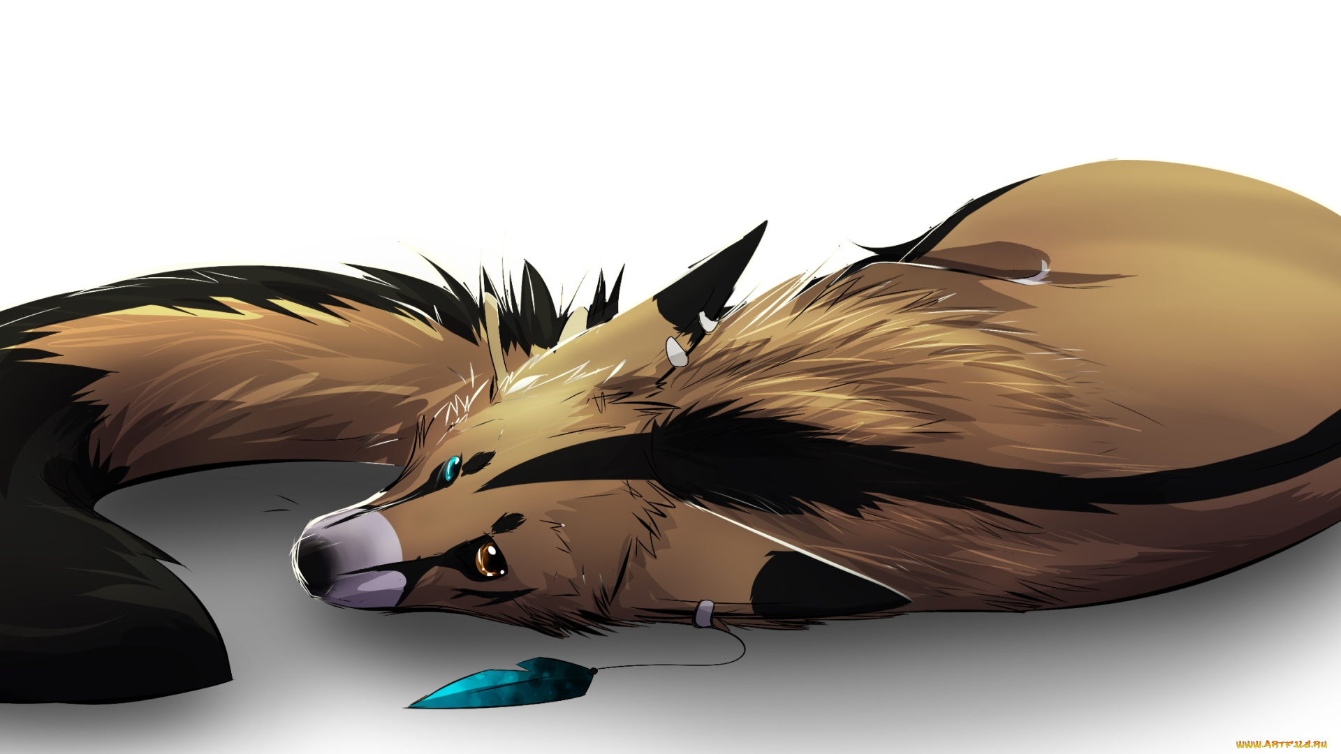 рисованные, животные, сказочные, мифические, лиса