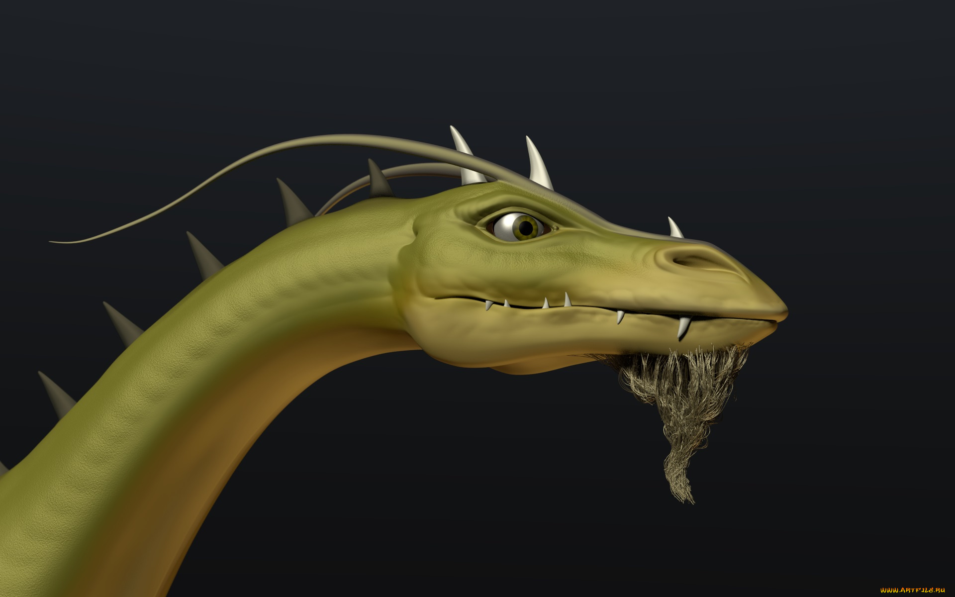 3д, графика, creatures, существа, дракон