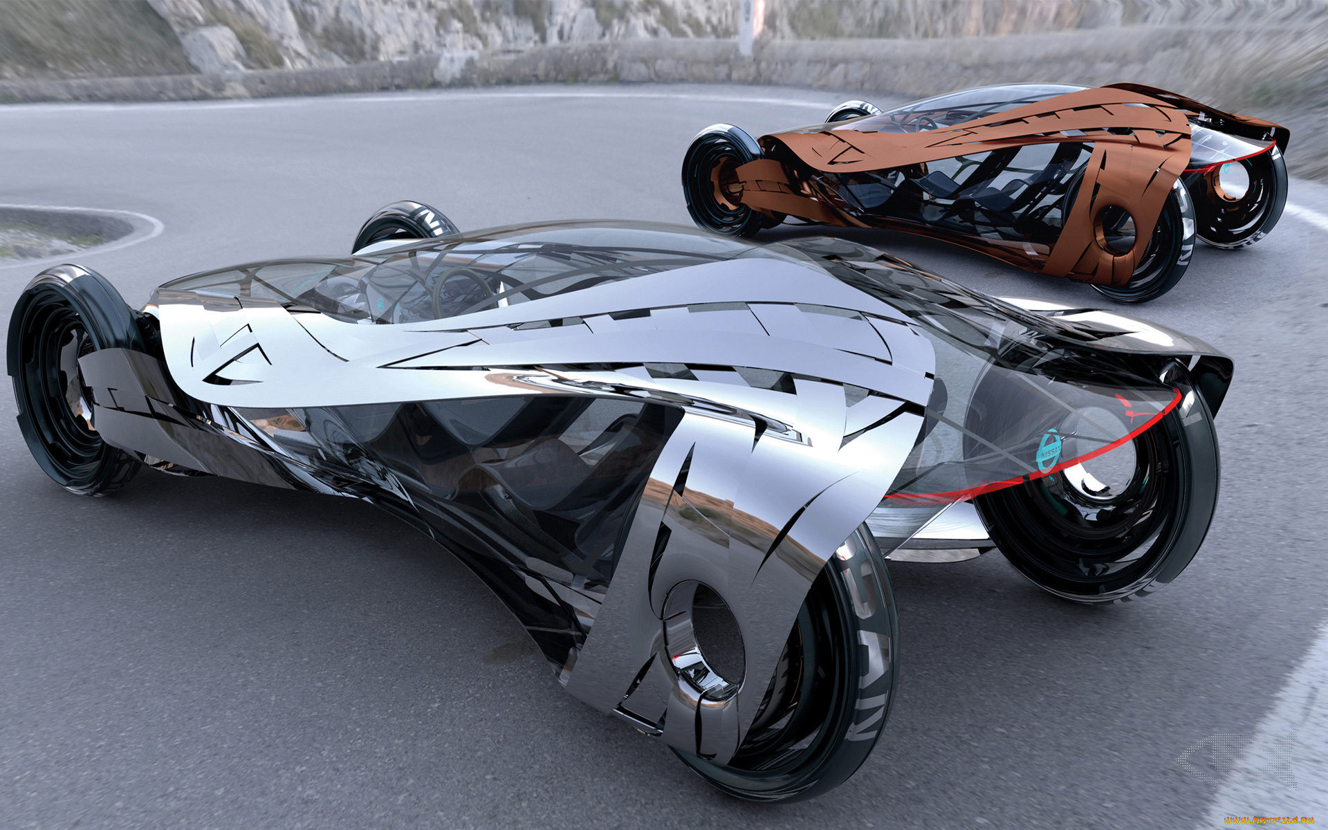 автомобили, 3д, 3d