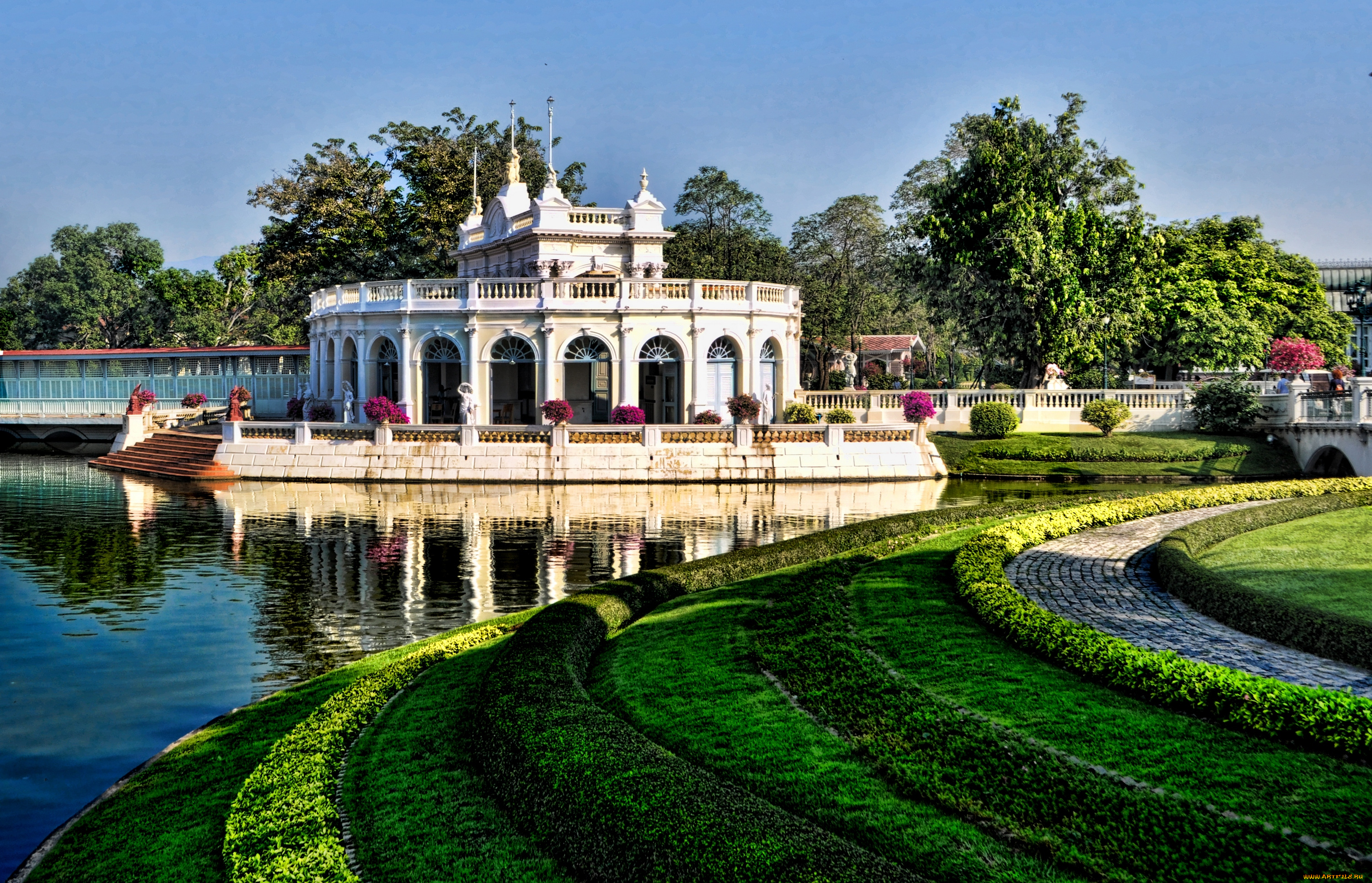 города, здания, дома, парк