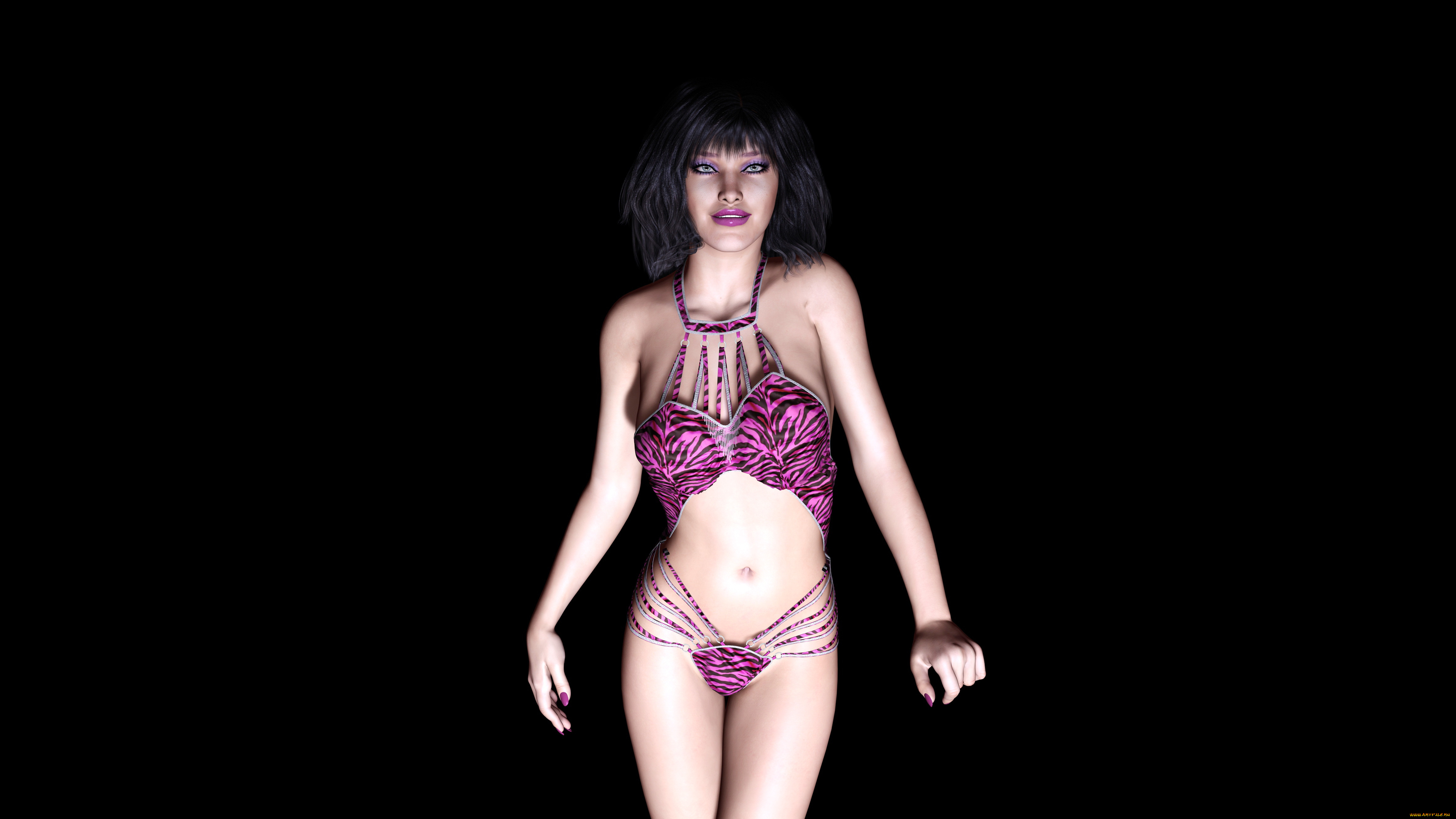 3д, графика, people, люди, взгляд, девушка