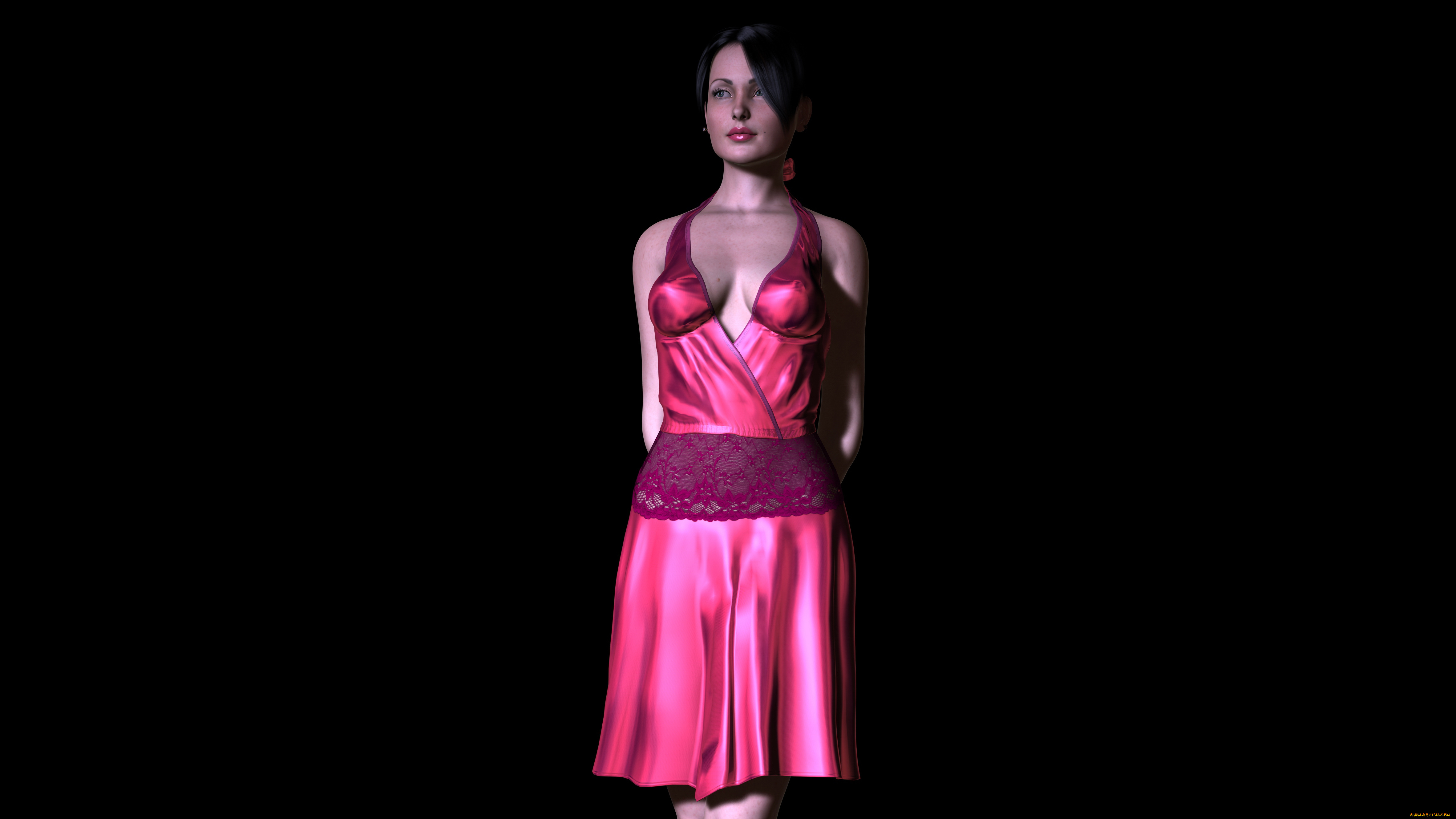 3д, графика, people, люди, взгляд, девушка