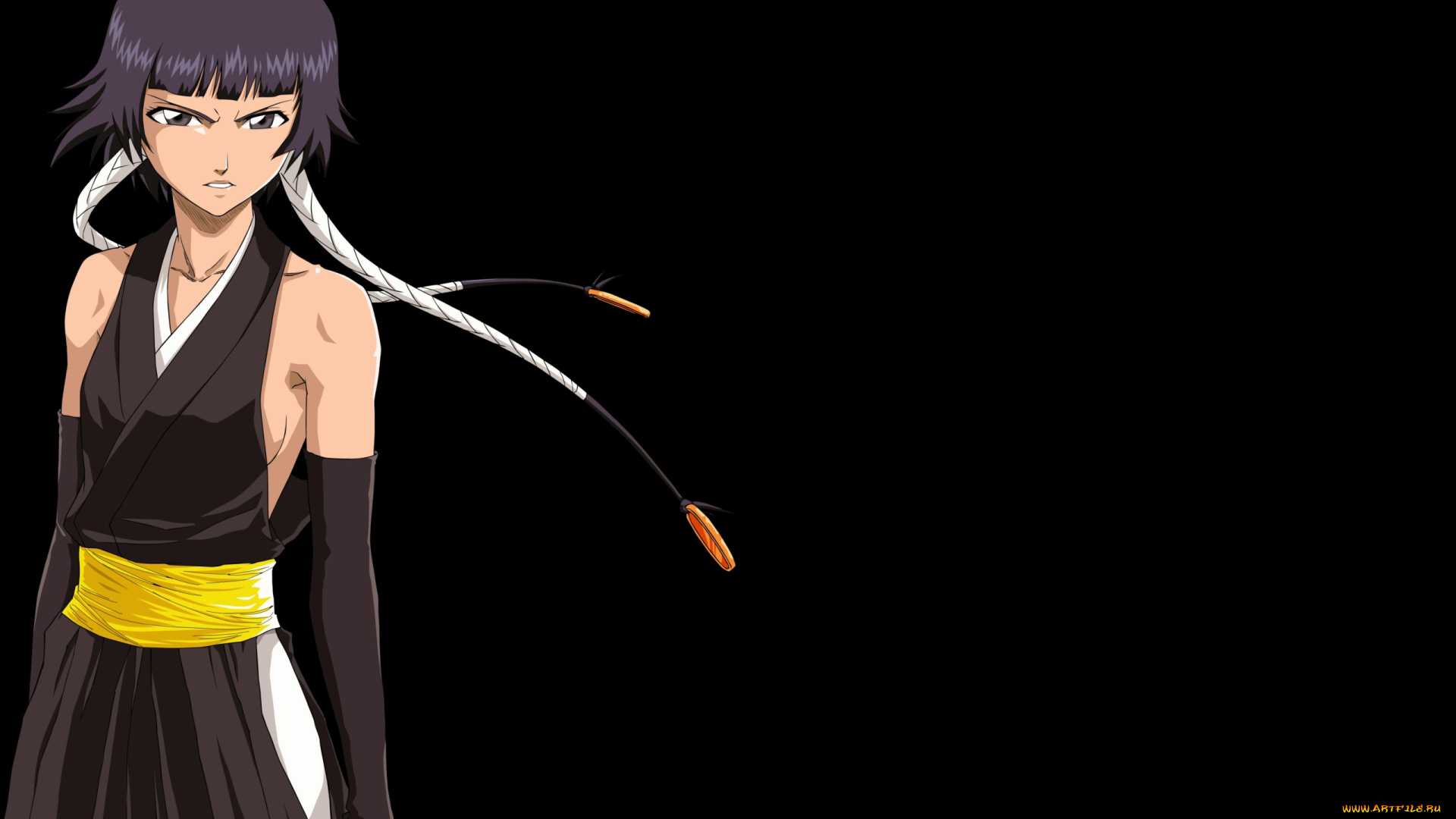 аниме, bleach, soifon, девушка, капитан, блич