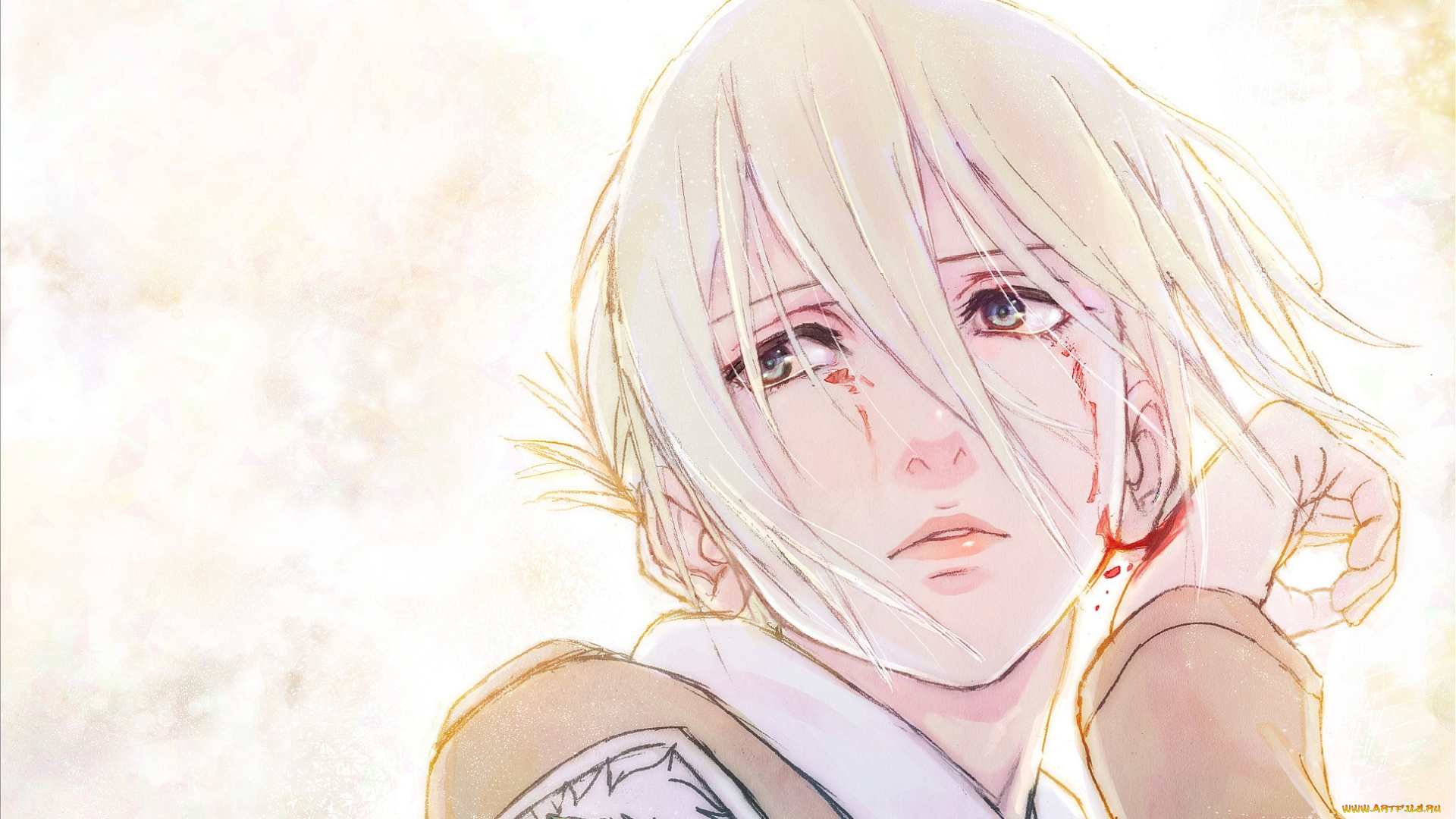 аниме, shingeki, no, kyojin, арт, annie, leonhardt, лицо