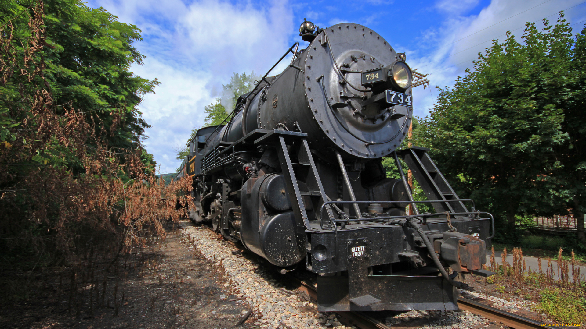 техника, паровозы, вагоны, железная, дорога, рельсы, паровоз