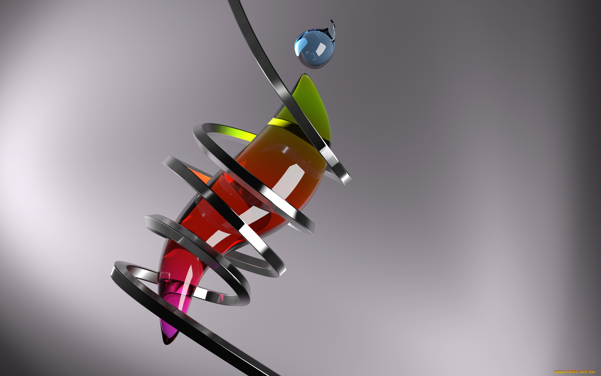 3д, графика, абстракция, , abstract, серый