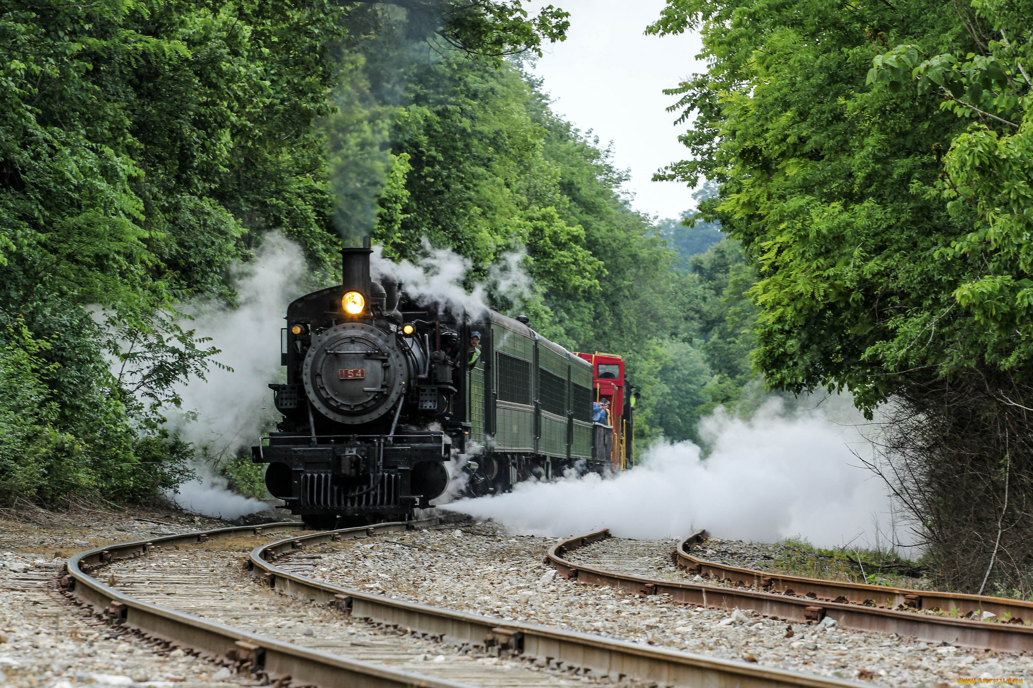 техника, паровозы, паровоз, рельсы, дорога, железная, вагоны
