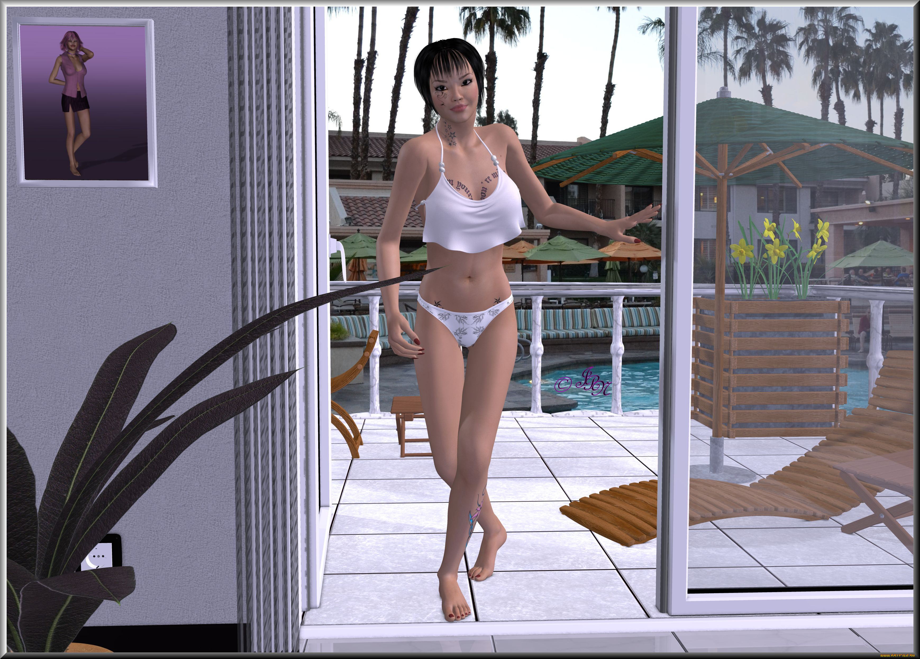 3д, графика, люди, , people, взгляд, девушка