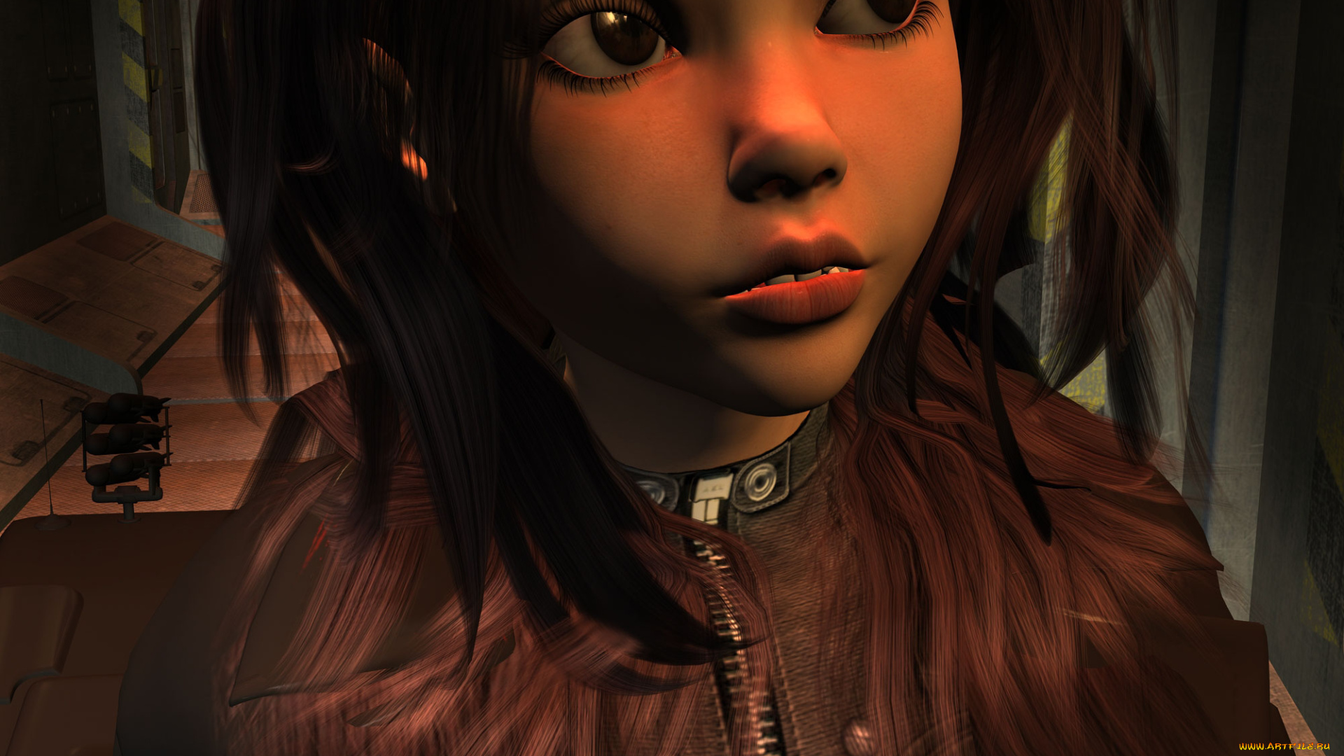 3д, графика, эльфы, , elves, взгляд, фон, девушка